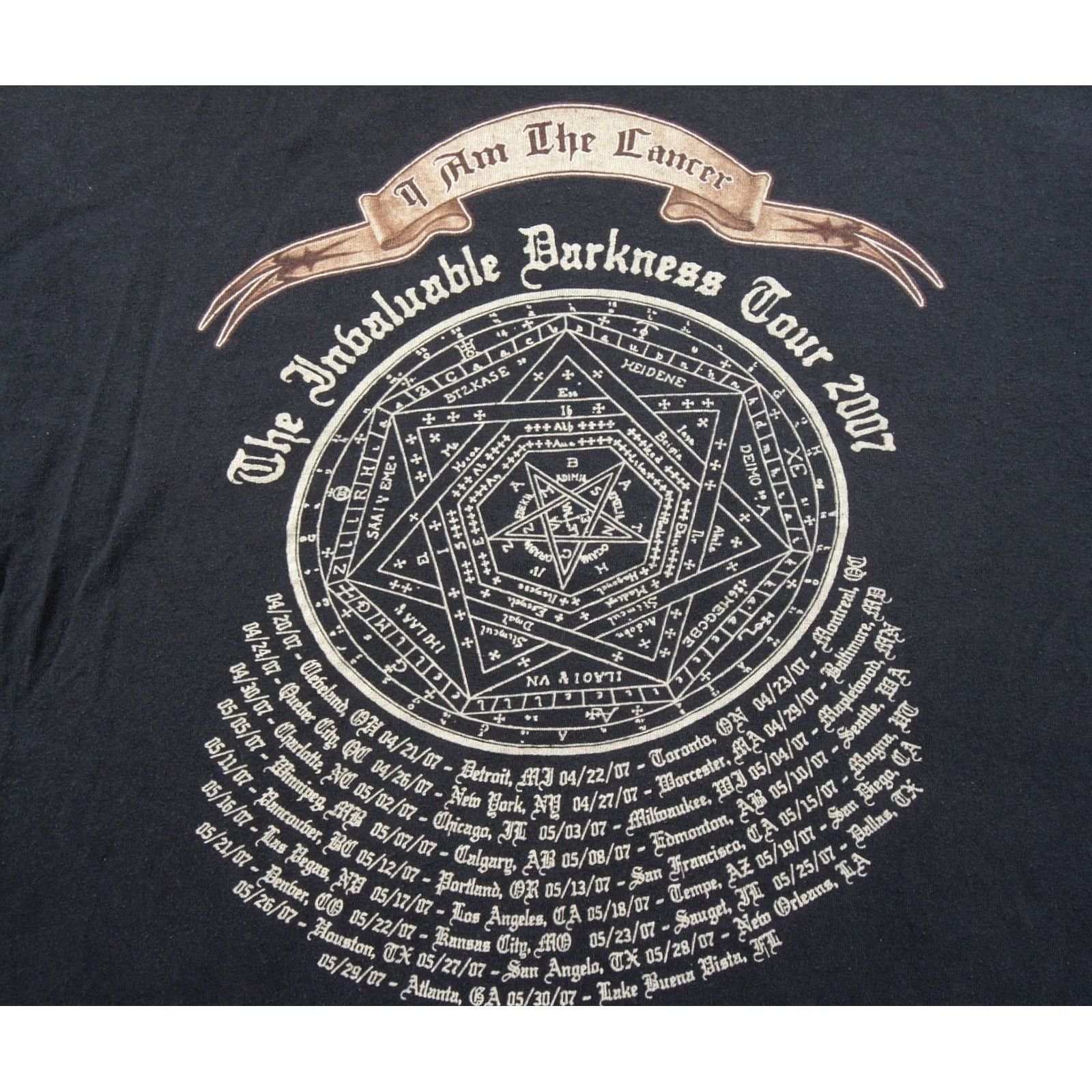 Anvil Vintage Dimmu Borgir Shirt Mens XL Black Deathcore Metal Band Tee 2007 Y2K Band Tee Mens Shirts XLarge Black Size US XL / EU 56 / 4 - 6 Thumbnail
