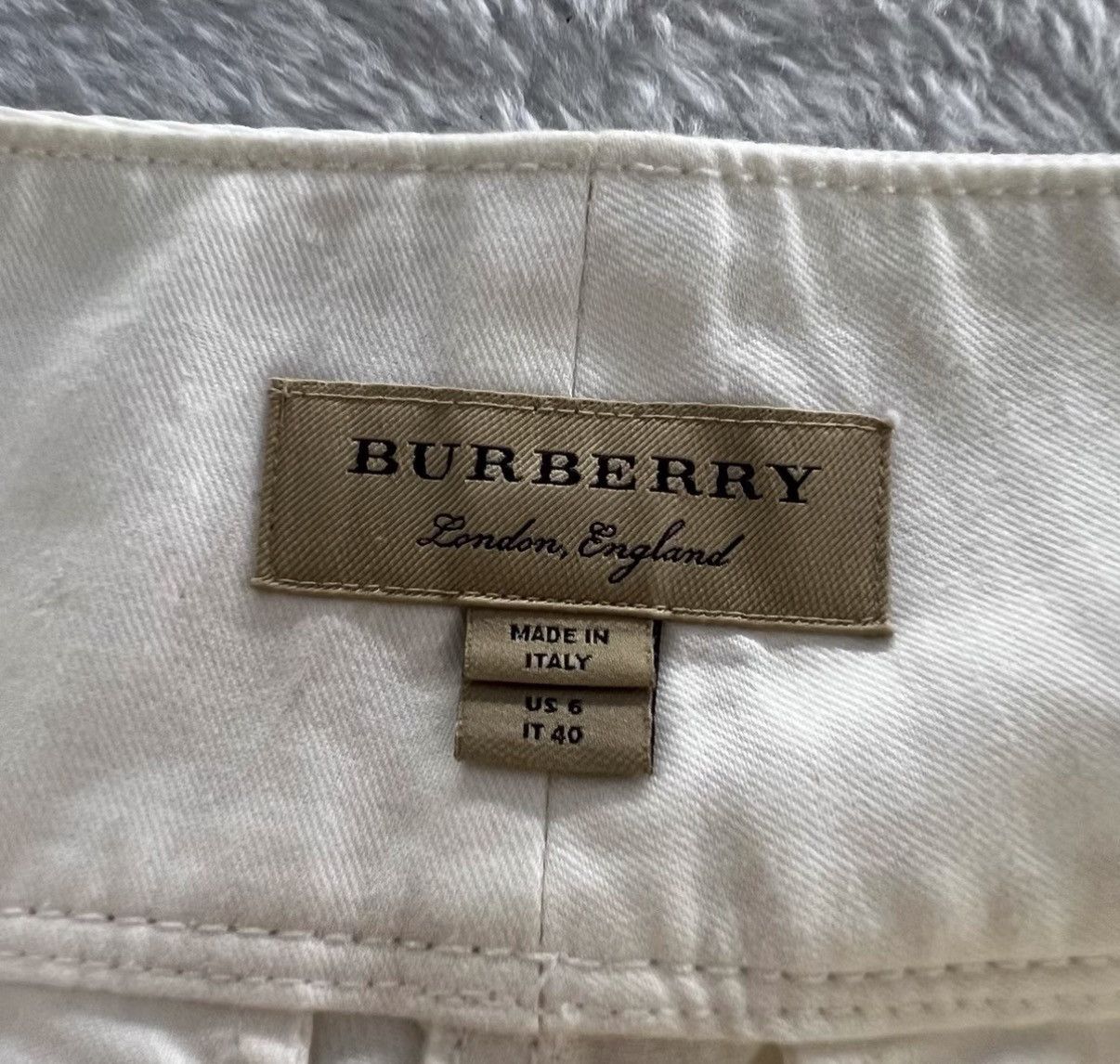 Burberry Burberry White High-waisted Trousers J41 Size 26" / US 2 / IT 38 - 3 Thumbnail