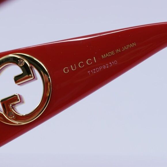 Gucci 🕶️ New Gucci GG1412S 004 Red Sunglasses Size ONE SIZE - 9 Thumbnail