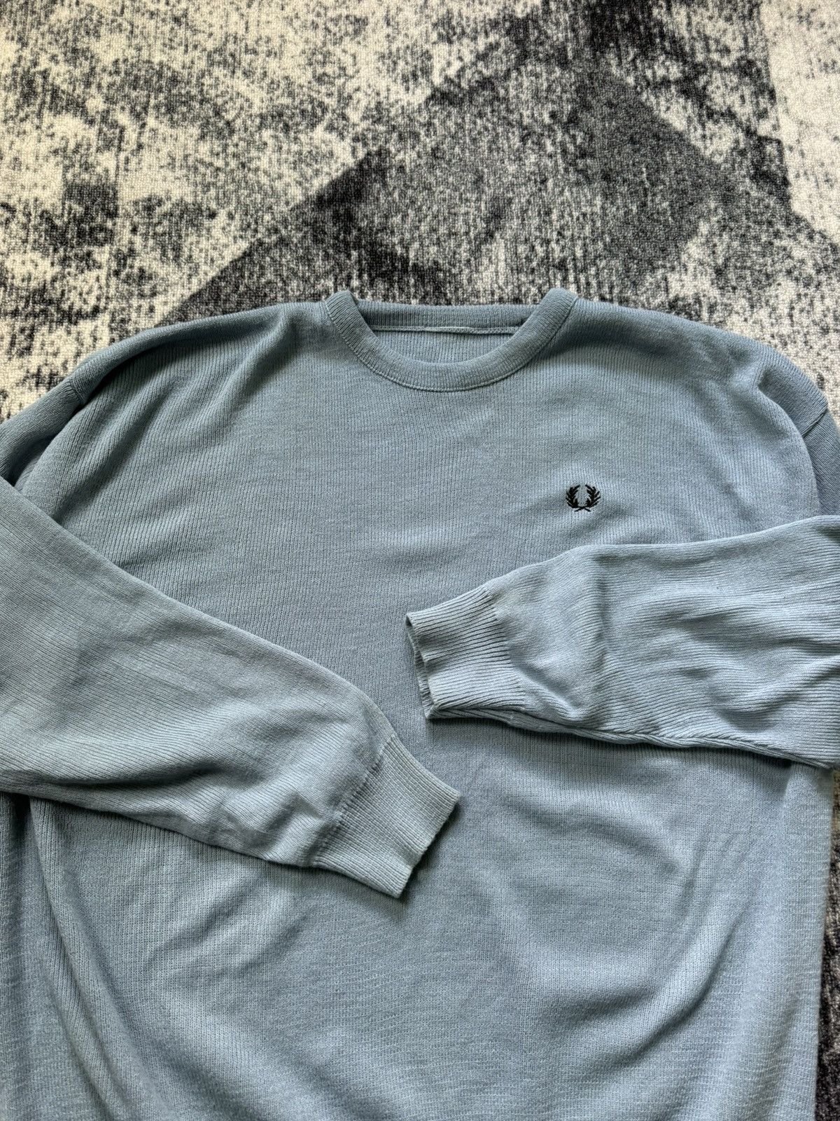 Fred Perry × Vintage Vintage Fred Perry Sweater Acrylic BOOTLEG Y2K STYLE 90s Size US XXL / EU 58 / 5 - 4 Thumbnail
