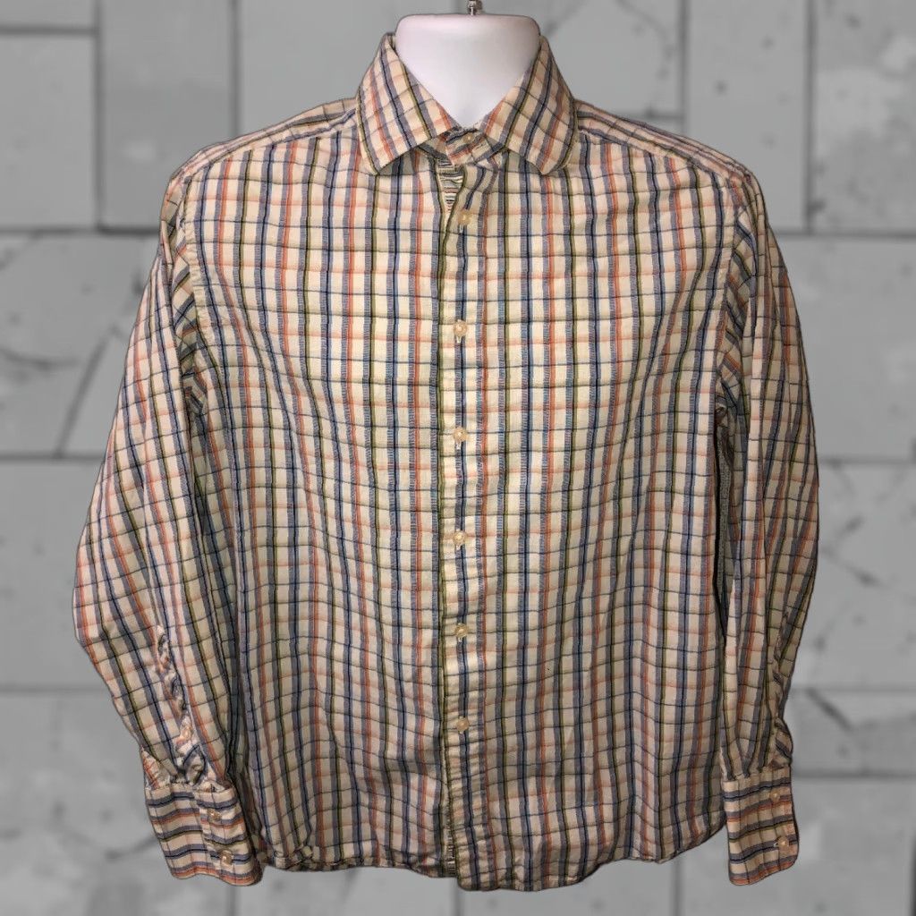 Robert Graham Robert Graham R&G Mens Plaid Button Front Long Sleeve Shirt Size M Size US M / EU 48-50 / 2 - 1 Thumbnail