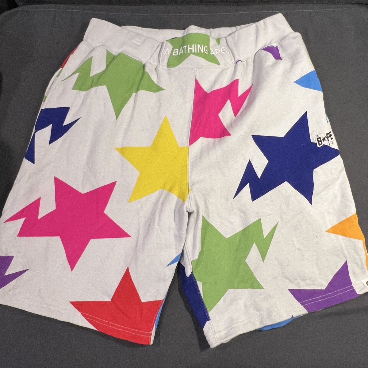 BAPE Sta Pattern buy Wide Fit SweatShorts Black Size XXL