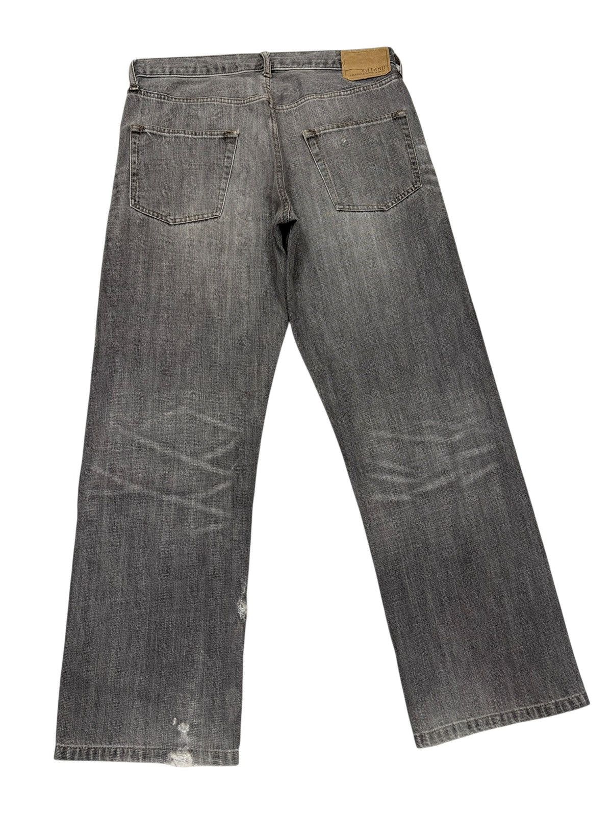 Hysteric Glamour Vintage Villand Faded Black Japanese Style Distressed Denim Size US 33 - 4 Thumbnail