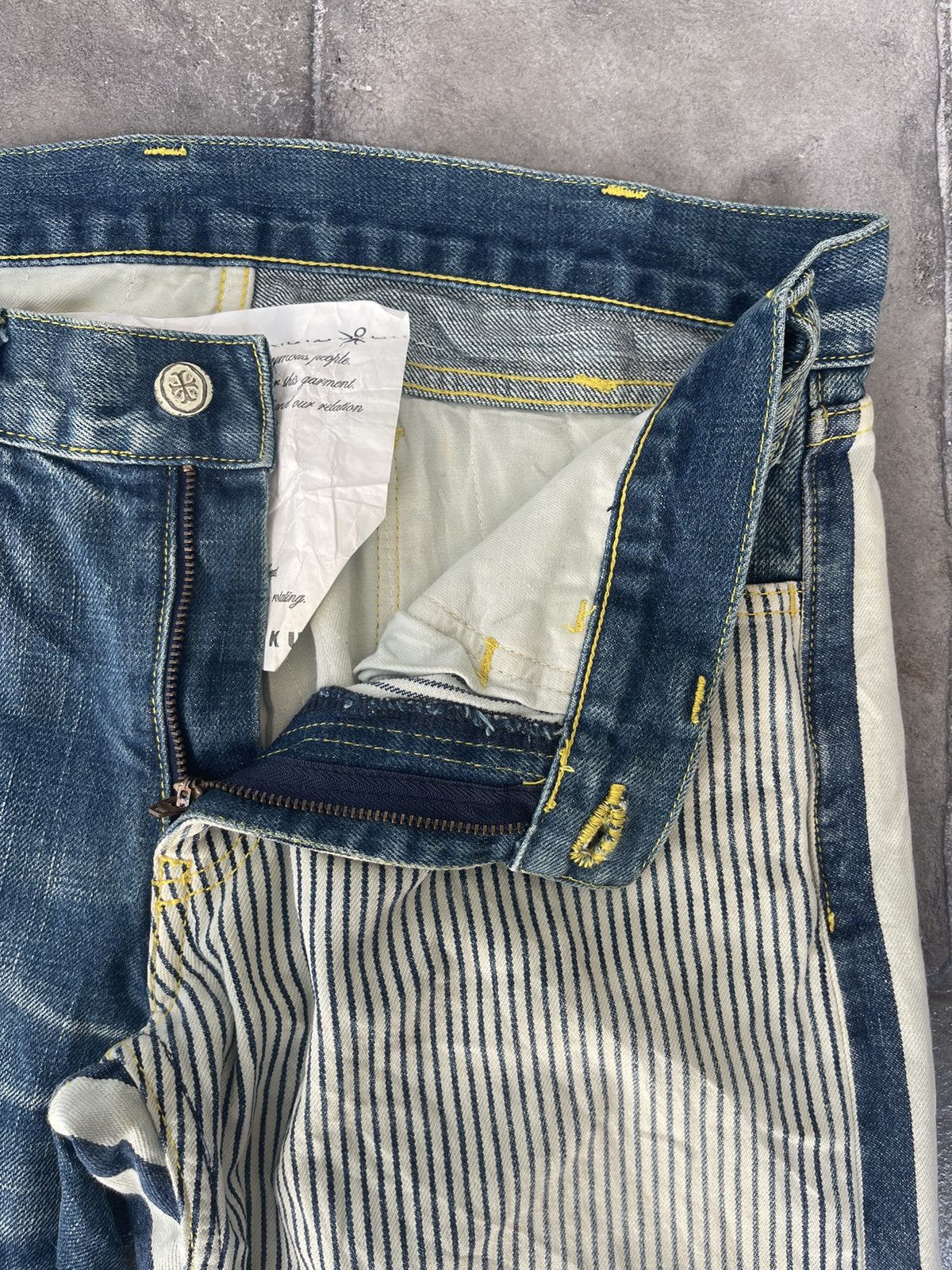 Taishi Nobukuni JAPAN MADE Taishi Nobukuni Hand-made Selvedge Denim Size US 30 / EU 46 - 5 Thumbnail