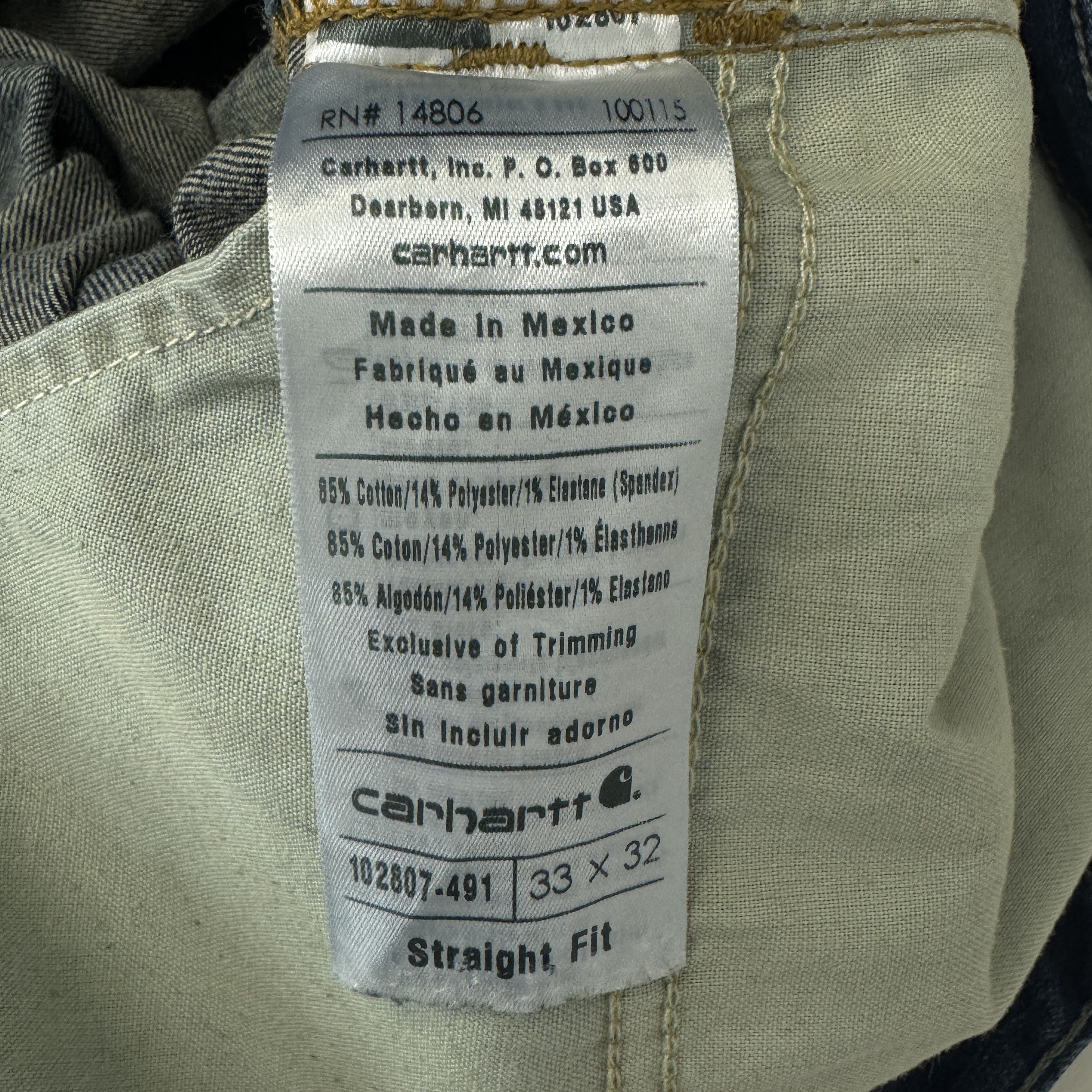 Carhartt Carhartt Rugged Flex® Stright Fit Tapered Leg Jeans Size US 33 - 7 Thumbnail