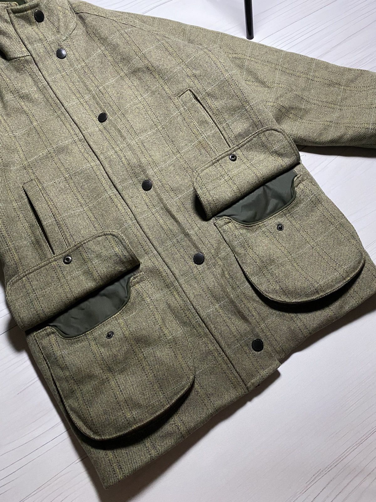 Barbour Vintage Rare Barbour Ladies Field Wool Tweed Jacket Size M / US 6-8 / IT 42-44 - 11 Thumbnail