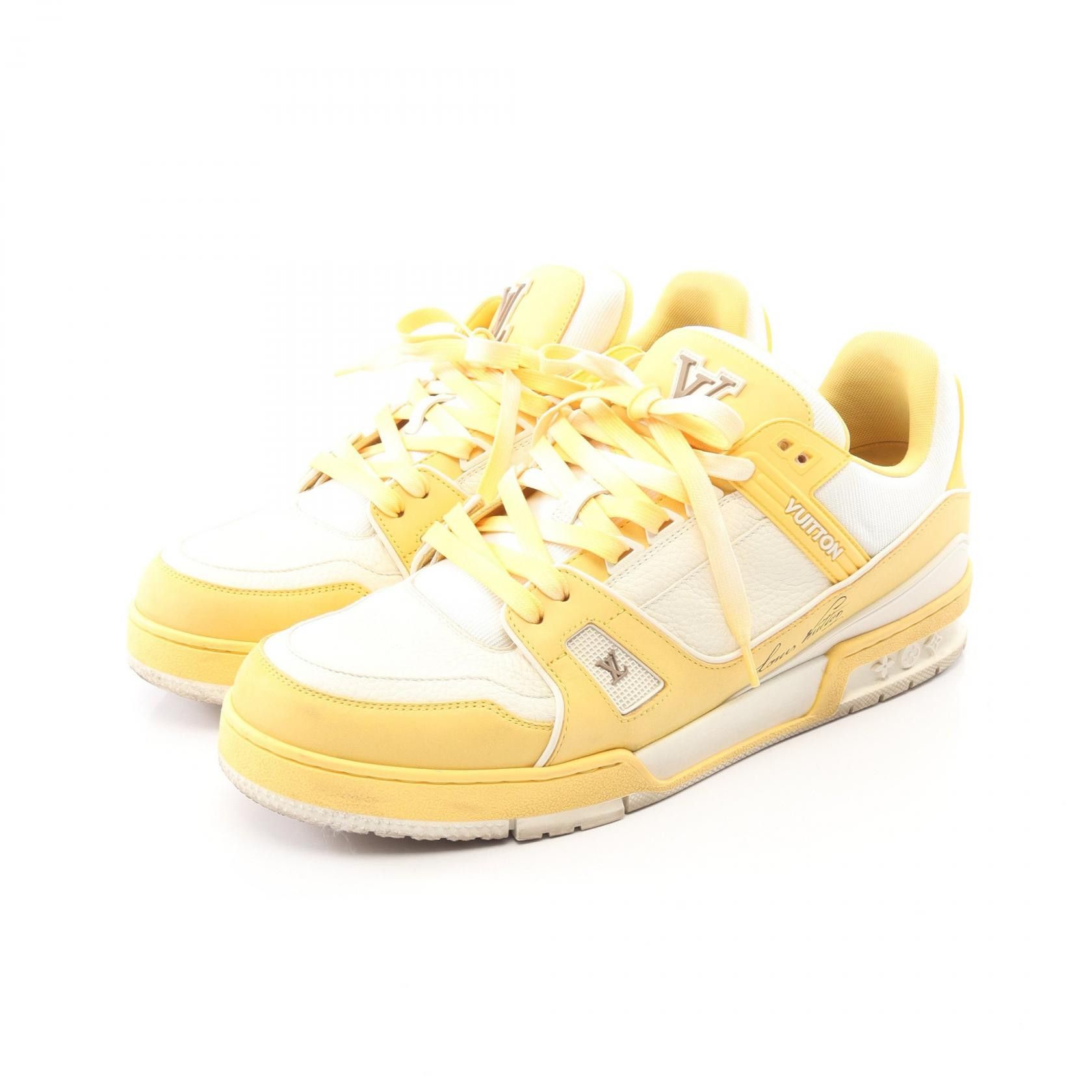 Louis Vuitton Louis Vuitton Louis Vuitton LV Trainer Suede Sneakers Leather Shoes DUTY FREE for USA Size ONE SIZE - 1 Thumbnail