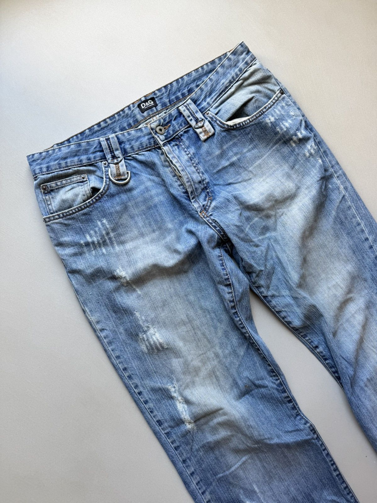 Y2K Dolce&Gabbana Distressed Denim Pants