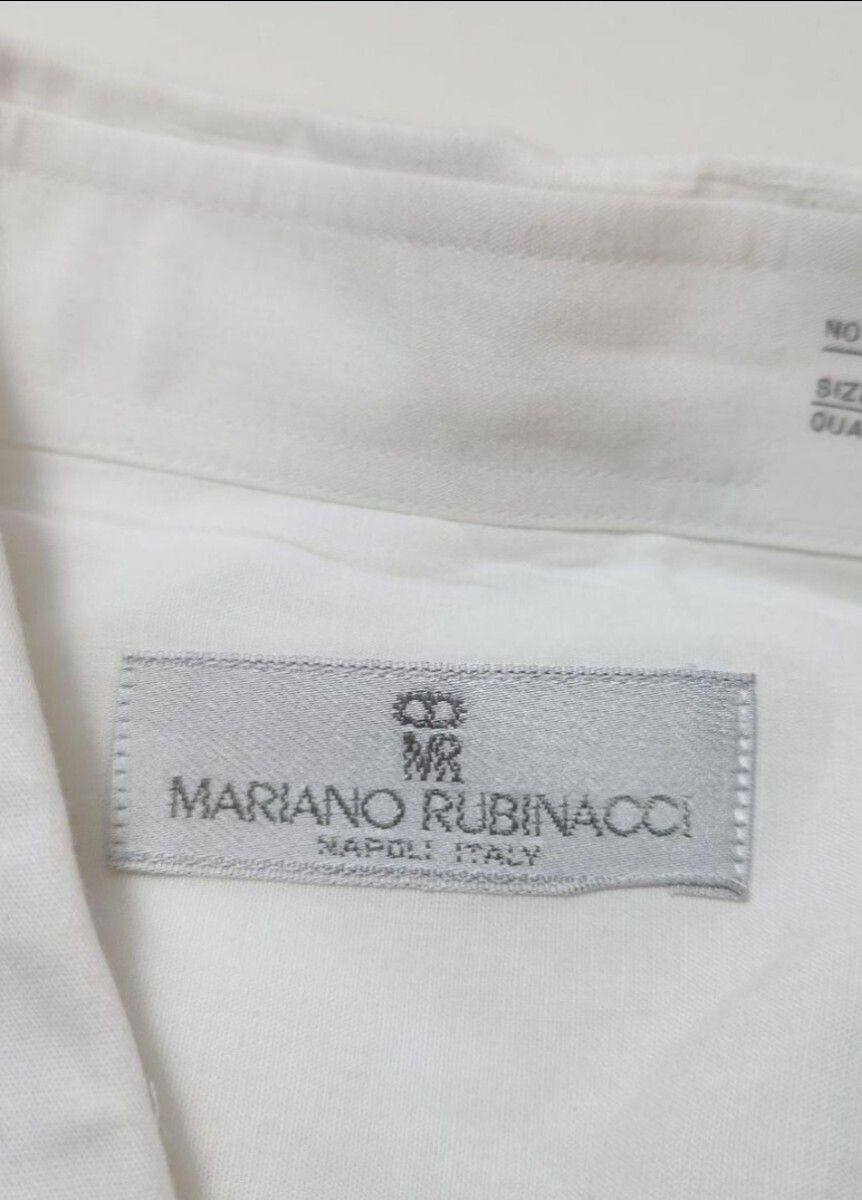Rubinacci Linen-Cotton Blend White Shirt Size US S / EU 44-46 / 1 - 4 Thumbnail