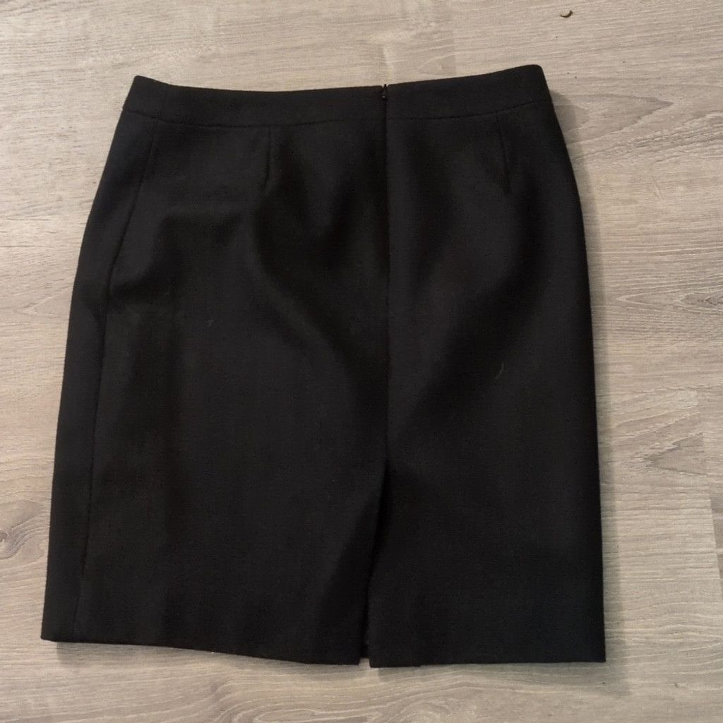 J.Crew J. Crew black the pencil skirt wool blend double lined sz 10 Size 32" / US 10 / IT 46 - 5 Thumbnail
