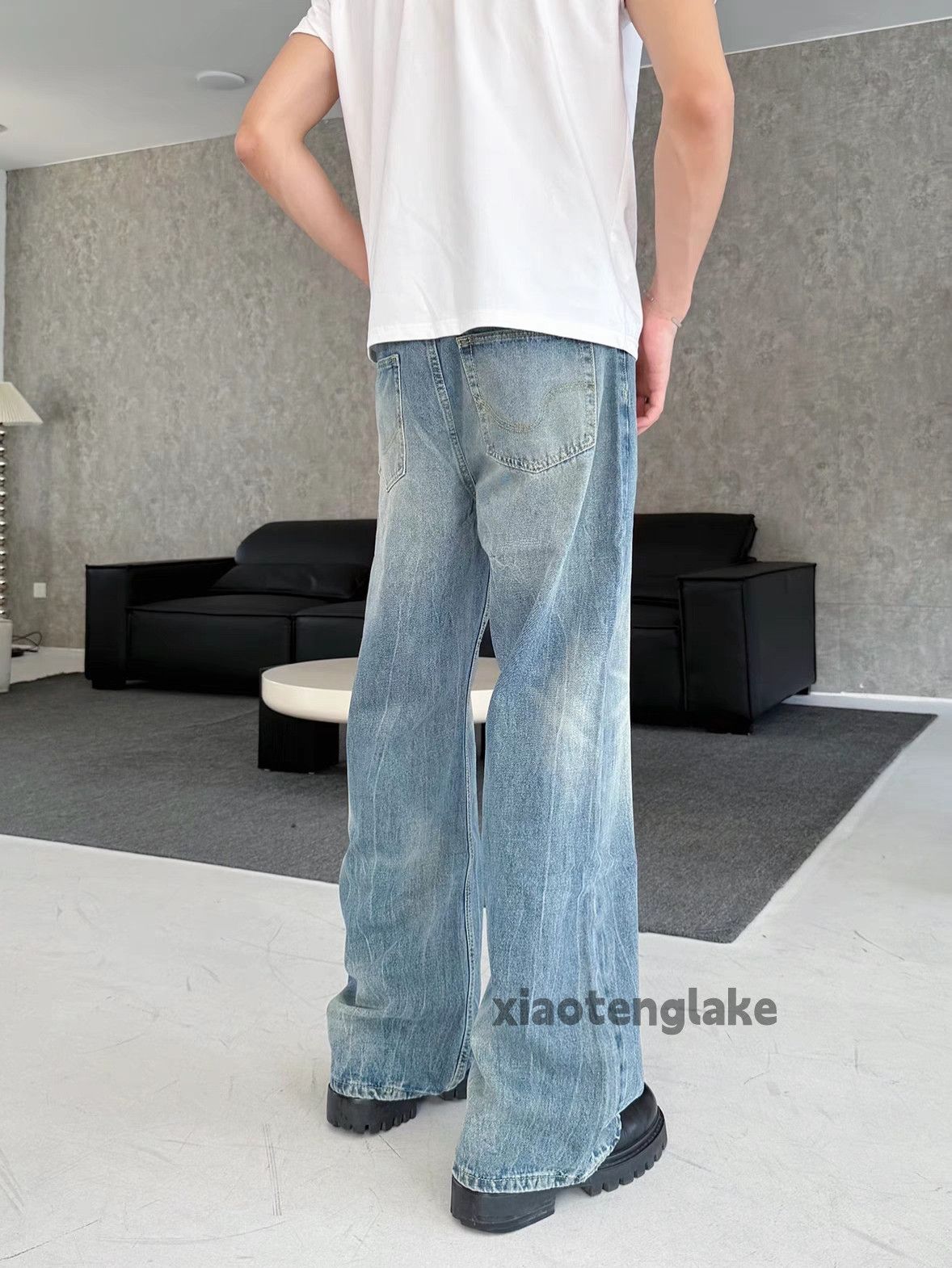 Jean × Vintage washed faded cleanfit yuppie bootcut grunge faded jeans Size US 32 / EU 48 - 2 Thumbnail