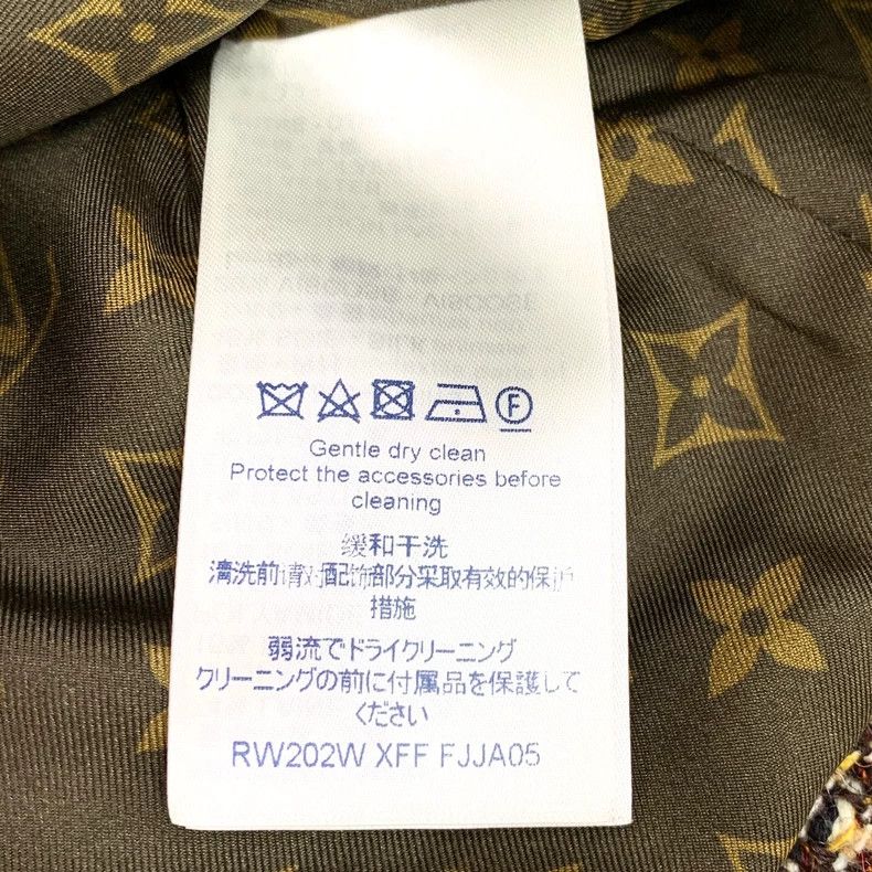 Louis Vuitton Louis Vuitton Brown logo wool woven long sleeve jacket Size M / US 6-8 / IT 42-44 - 7 Thumbnail