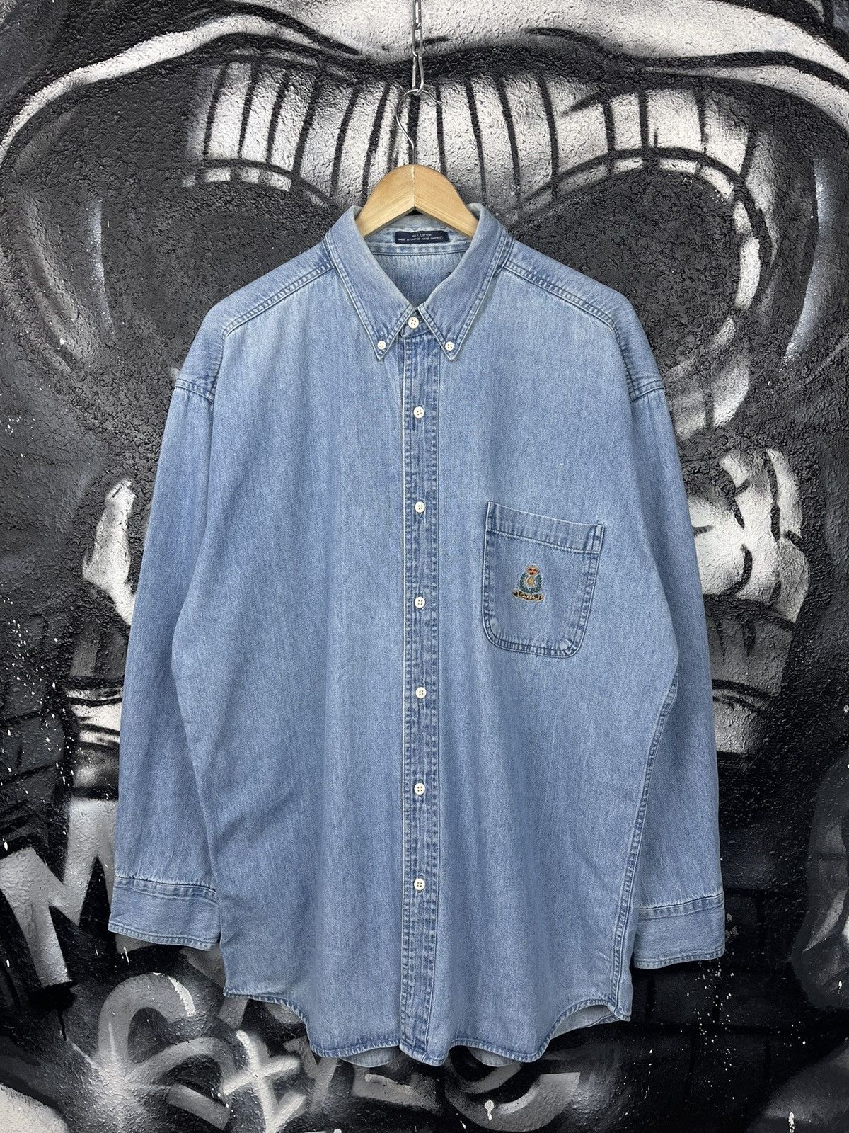 Chaps Ralph Lauren Vintage Ralph Lauren CHAPS Denim Shirt Button-Down Men’s XL Size US L / EU 52-54 / 3 - 2 Thumbnail