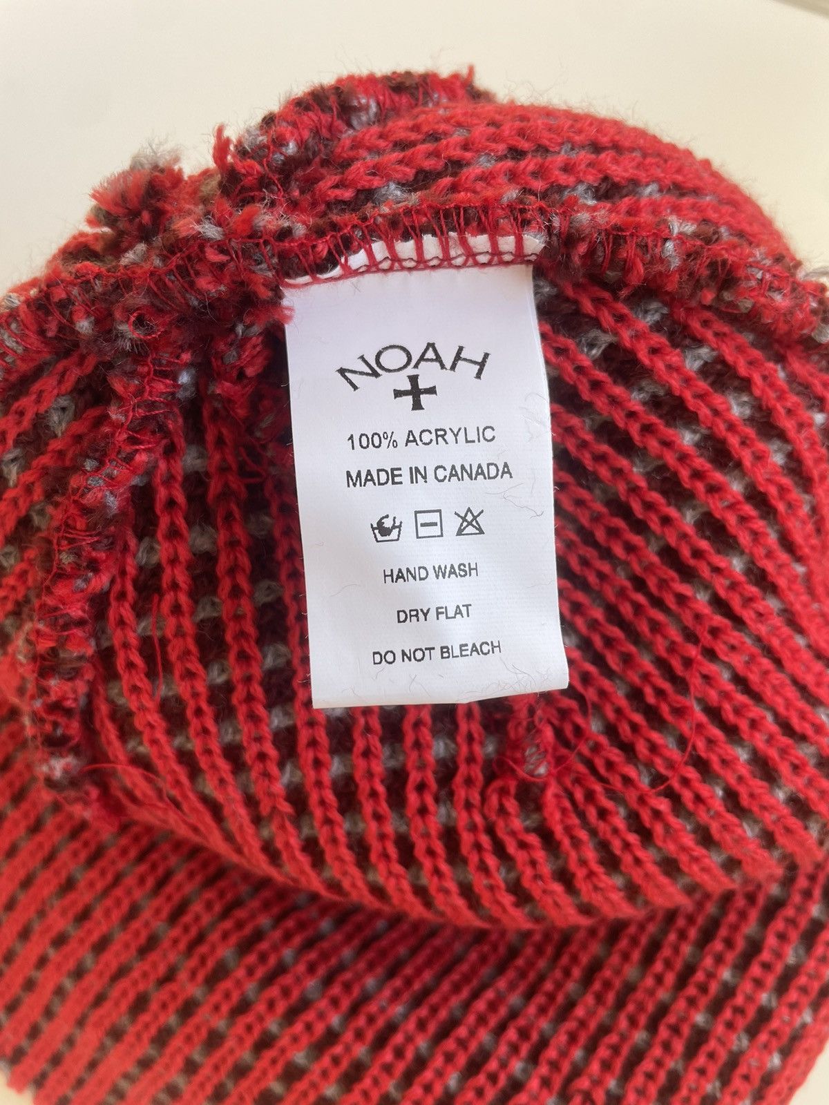 Noah Noah Tri-Color Beanie RED Size ONE SIZE - 4 Thumbnail