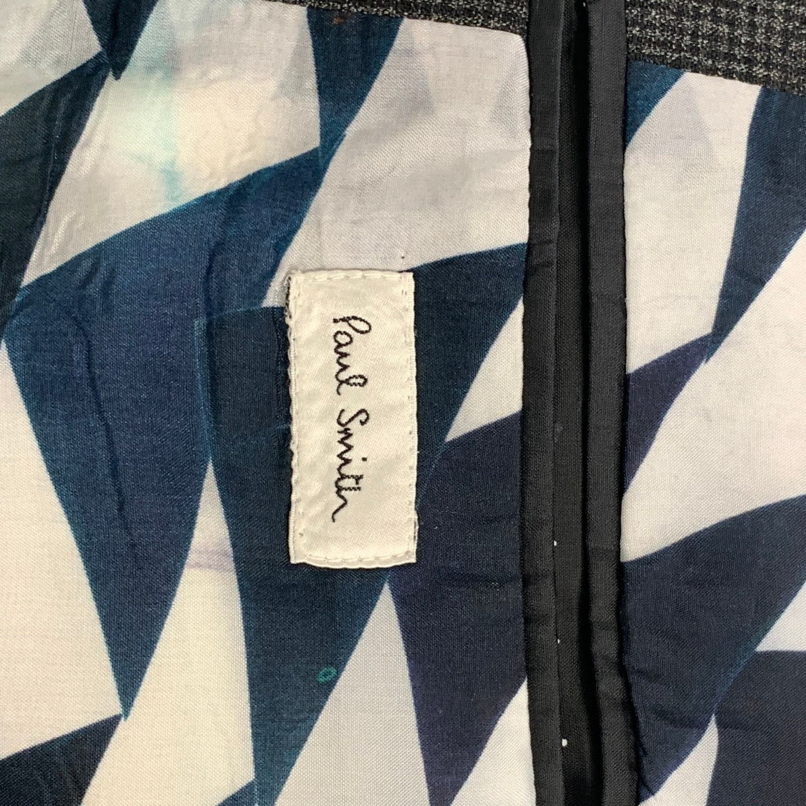 Paul Smith Size 40 Charcoal Black Plaid Wool Notch Lapel Sport Coat Size 40R - 6 Thumbnail