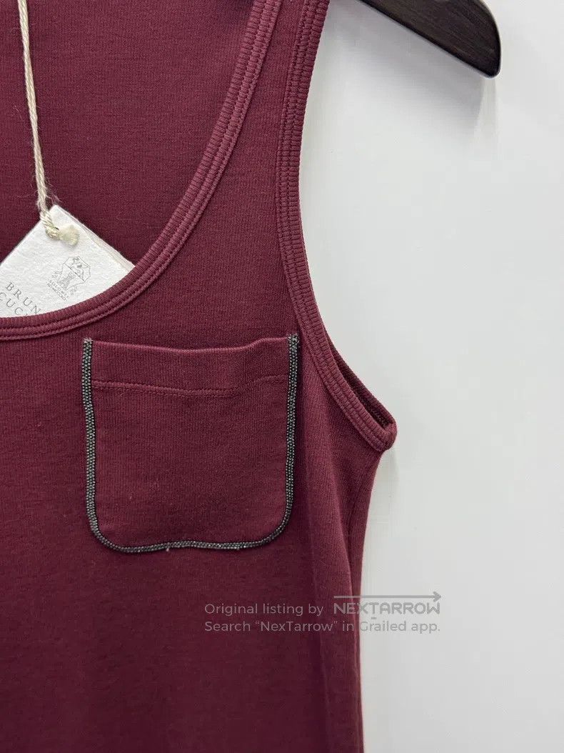 Brunello Cucinelli Brunello Cucinelli Wine Red Vest Size M / US 6-8 / IT 42-44 - 3 Thumbnail