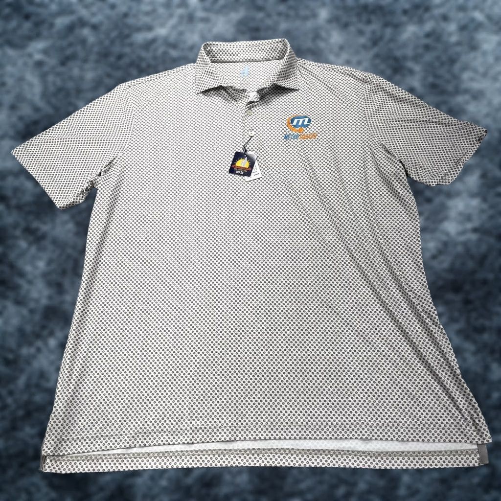 johnnie-O Nike Johnnie-O Polo Shirt Mens XL Gray Tegan Featherweight Golf Squash Logo NWT Size US XL / EU 56 / 4 - 1 Thumbnail