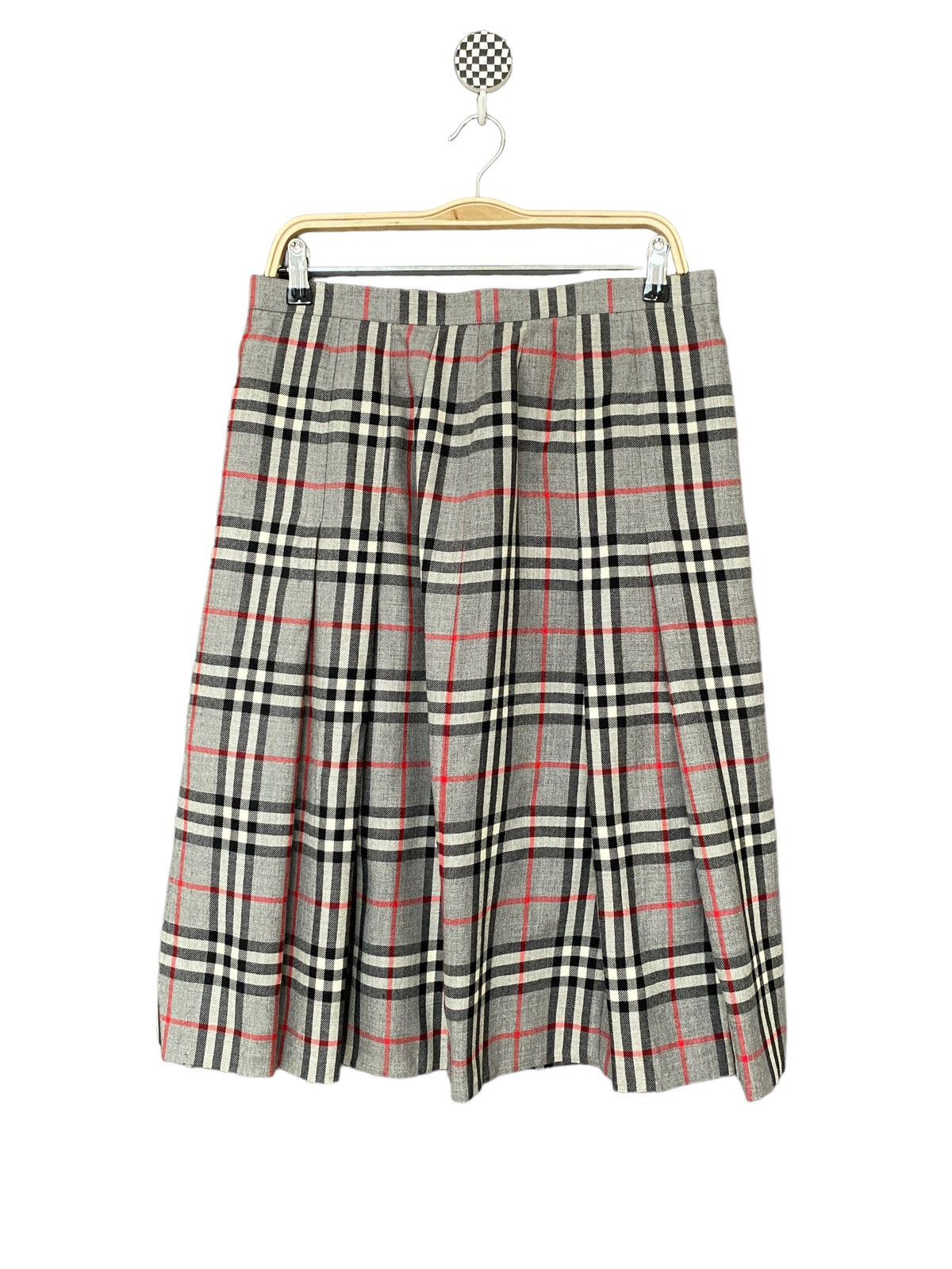 Burberry × Vintage Vintage Brand Burberry Nova check Skirt 1990s Size 32" / US 10 / IT 46 - 1 Thumbnail
