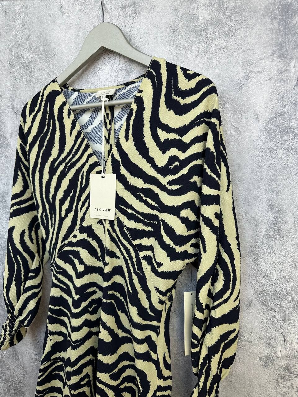 Jigsaw NWT Jigsaw Zebra Ikat Maxi Dress Khaki Women's Size UK 10 Size M / US 6-8 / IT 42-44 - 6 Thumbnail
