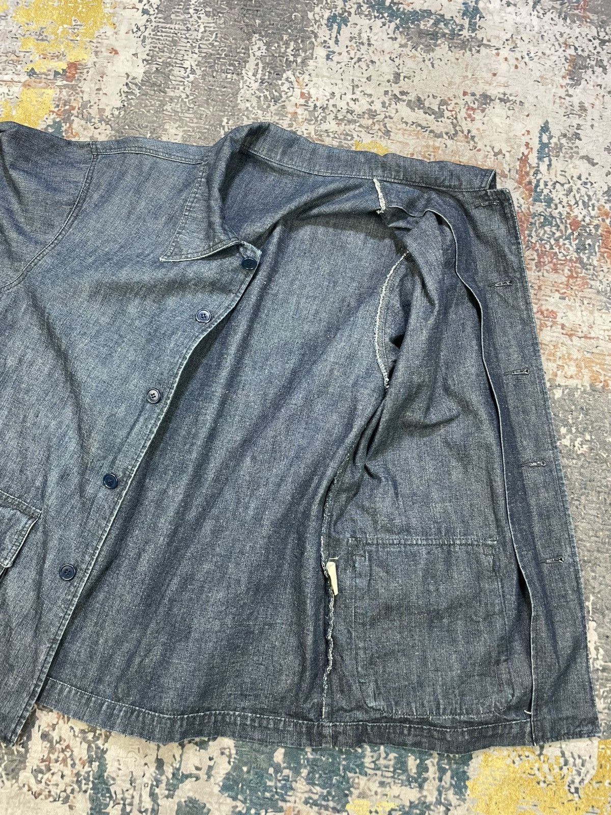 Vintage Vintage Denim Workwear Chore Jacket Size US M / EU 48-50 / 2 - 12 Thumbnail