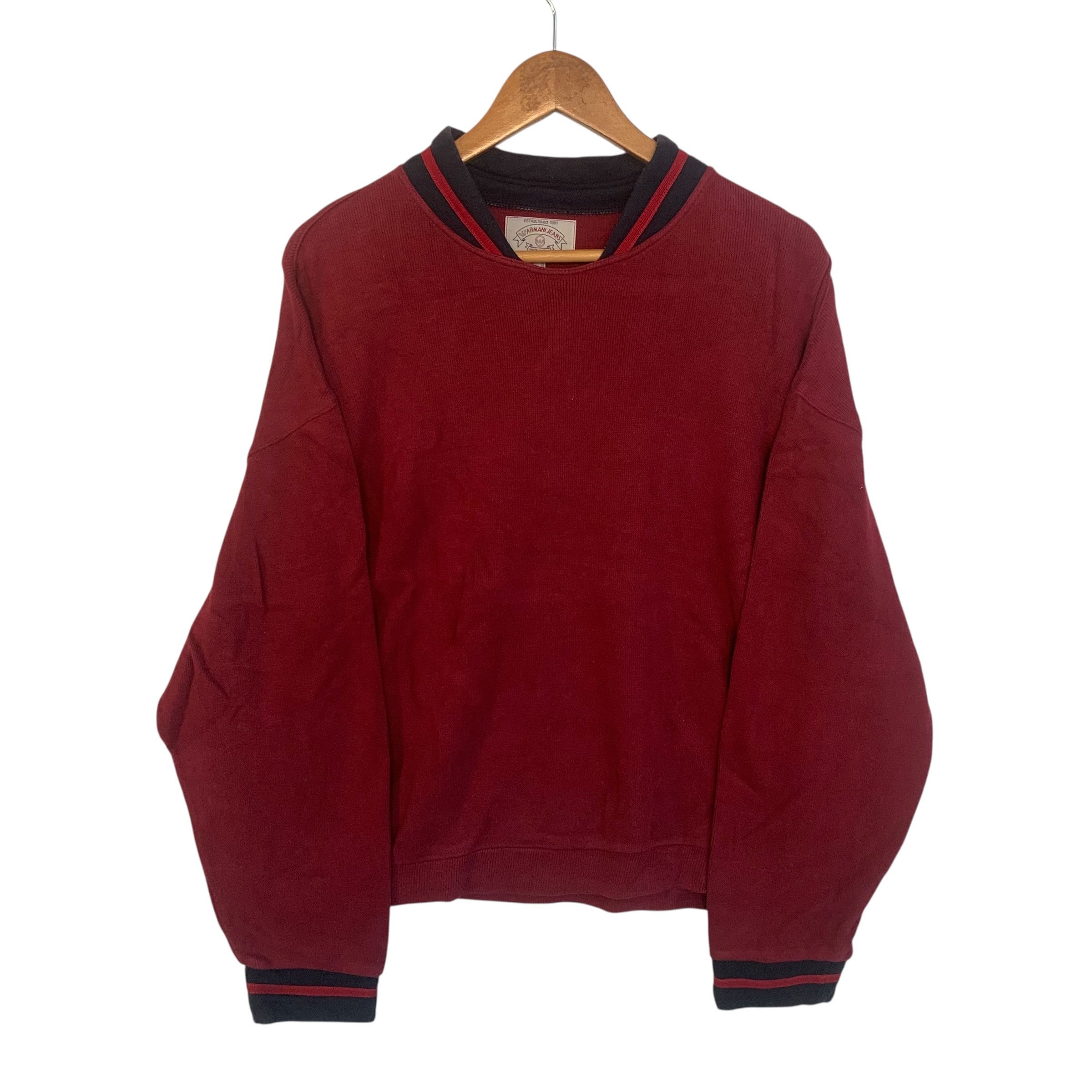 Giorgio Armani Vintage 90s Famous Brand Giorgio Armani Sweartshirt Size US M / EU 48-50 / 2 - 1 Thumbnail