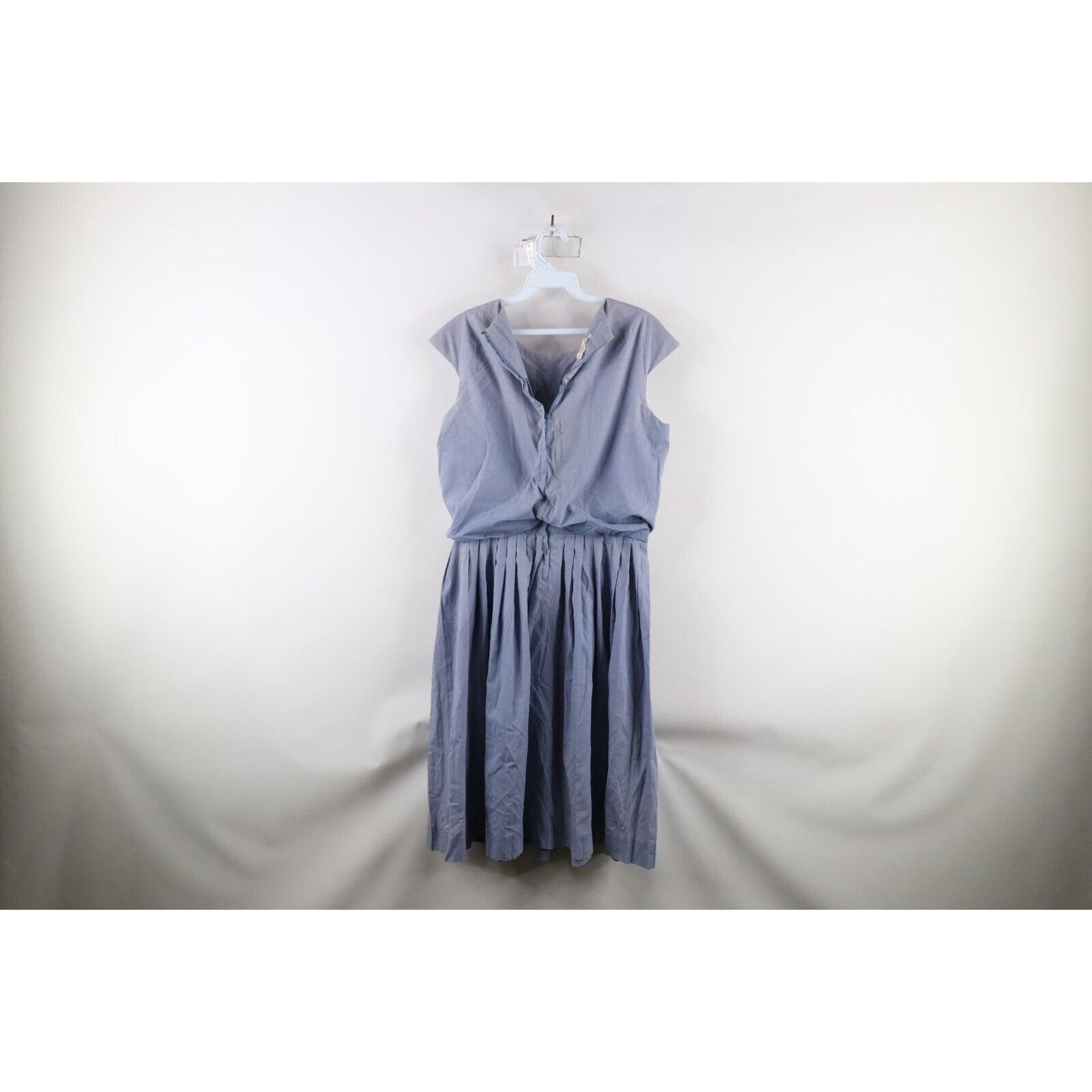 Vintage Vintage 60s 70s Distressed Sun Faded Pleated Dress Size M / US 6-8 / IT 42-44 - 16 Thumbnail