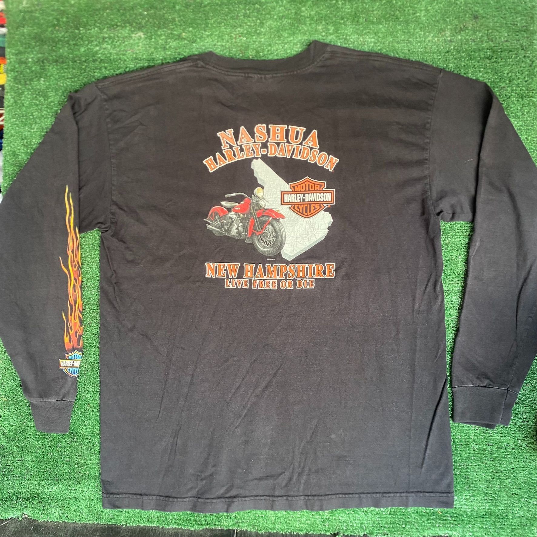 Harley Davidson Vintage Y2K Harley Davidson Shirt Biker Motorcycle Logo Tee Size US XL / EU 56 / 4 - 6 Thumbnail