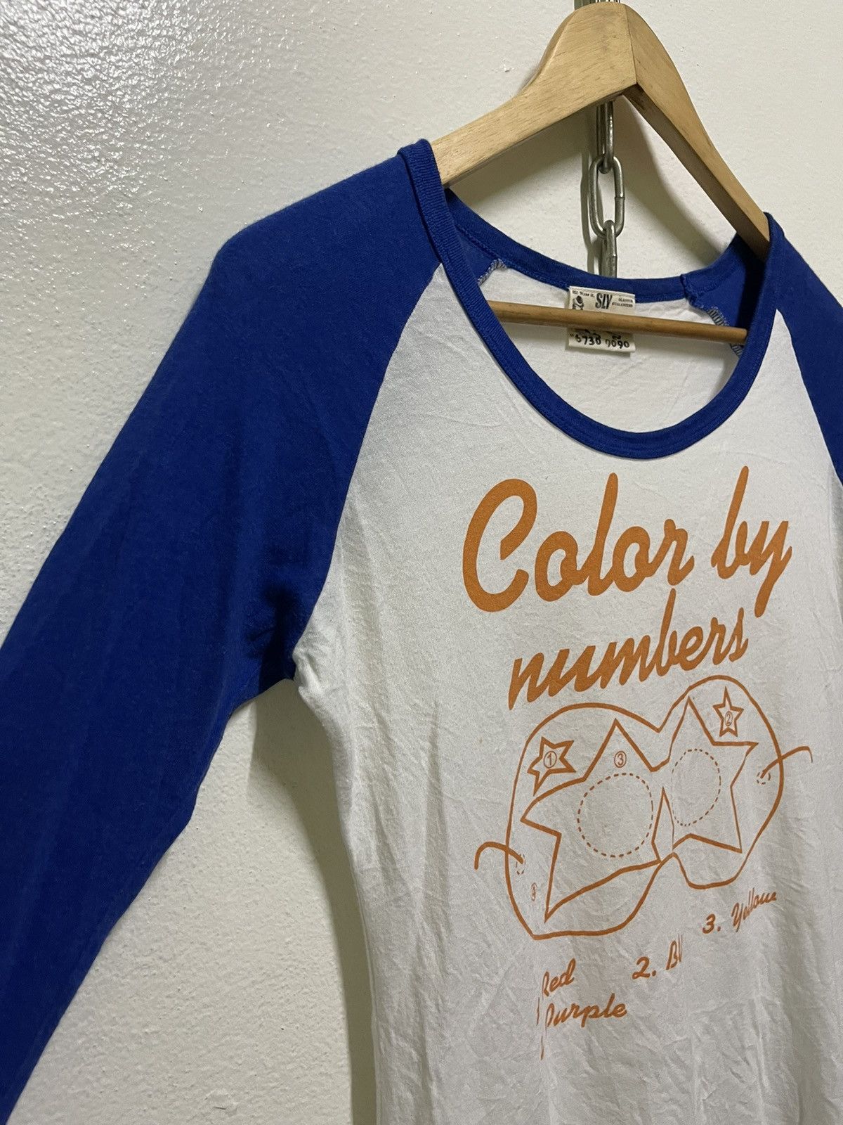 Japanese Brand Sly Color By Number Raglan Long Sleeve Japan Size M / US 6-8 / IT 42-44 - 2 Thumbnail