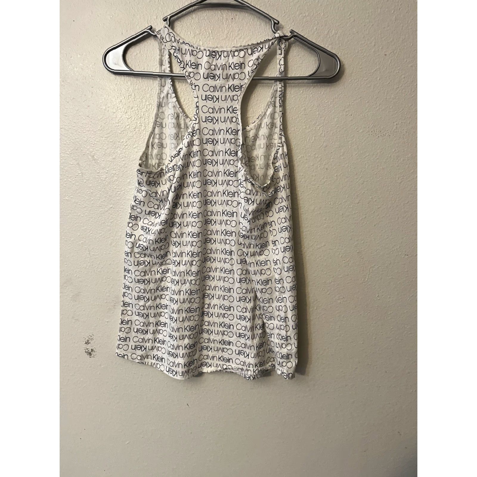 Calvin Klein Calvin Klein Tank Top Women M White Scoop Neck Sleeveless Stretch Sleepwear Size M / US 6-8 / IT 42-44 - 3 Thumbnail