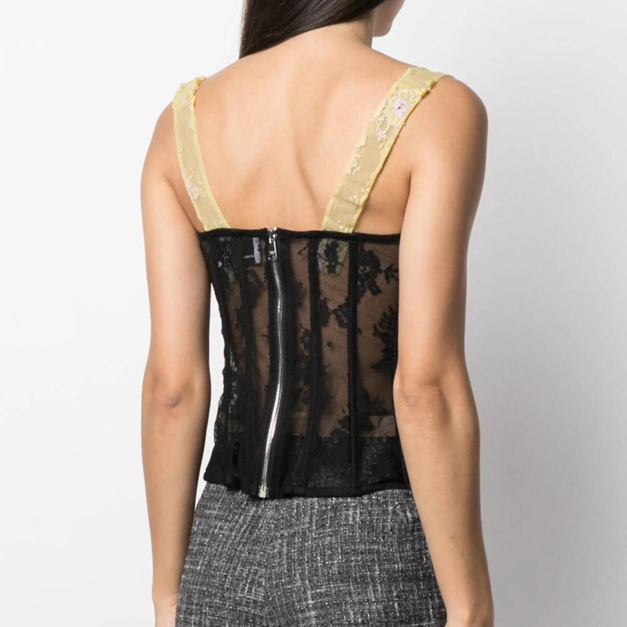 Natasha Zinko Natasha Zinko Lace Panelled Corset Top Size XS / US 0-2 / IT 36-38 - 3 Thumbnail