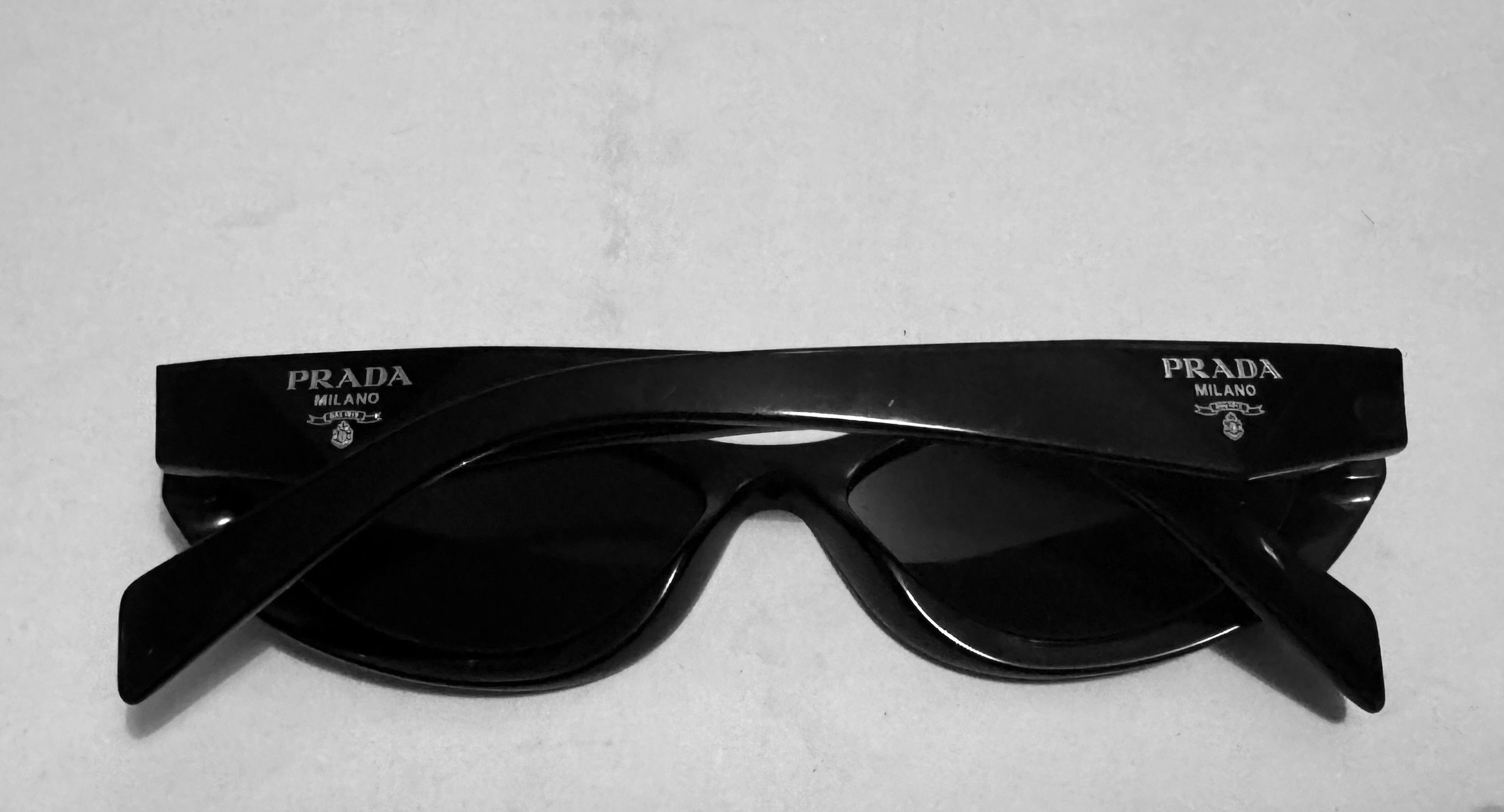Prada PRADA Black Sunglasses Acetate SPR 26Z 16K-08Z Size ONE SIZE - 10 Thumbnail