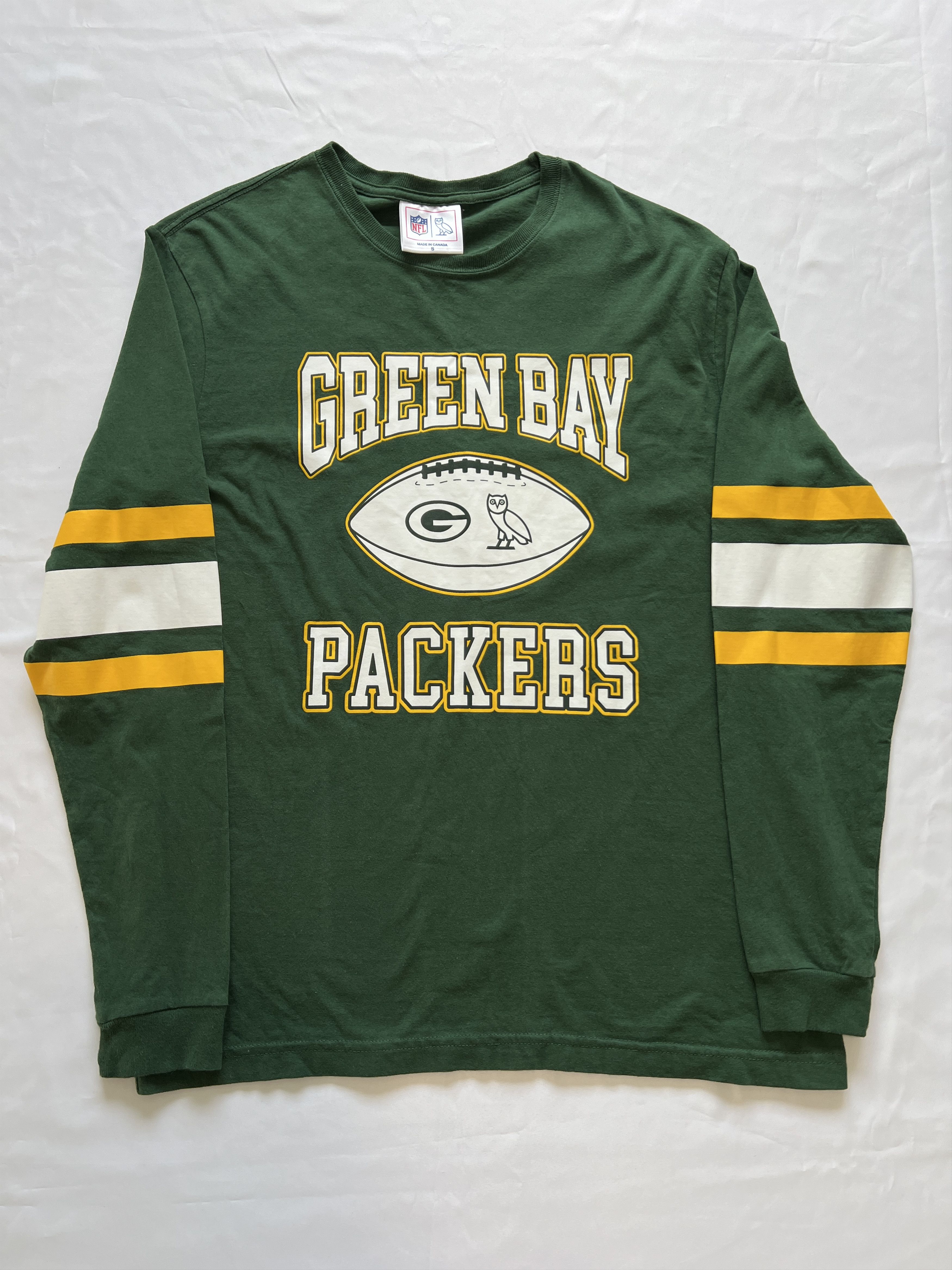 Drake × NFL × October's Very Own OVO x NFL Green Bay Packers Longsleeve T-Shirt Size US S / EU 44-46 / 1 - 1 Thumbnail