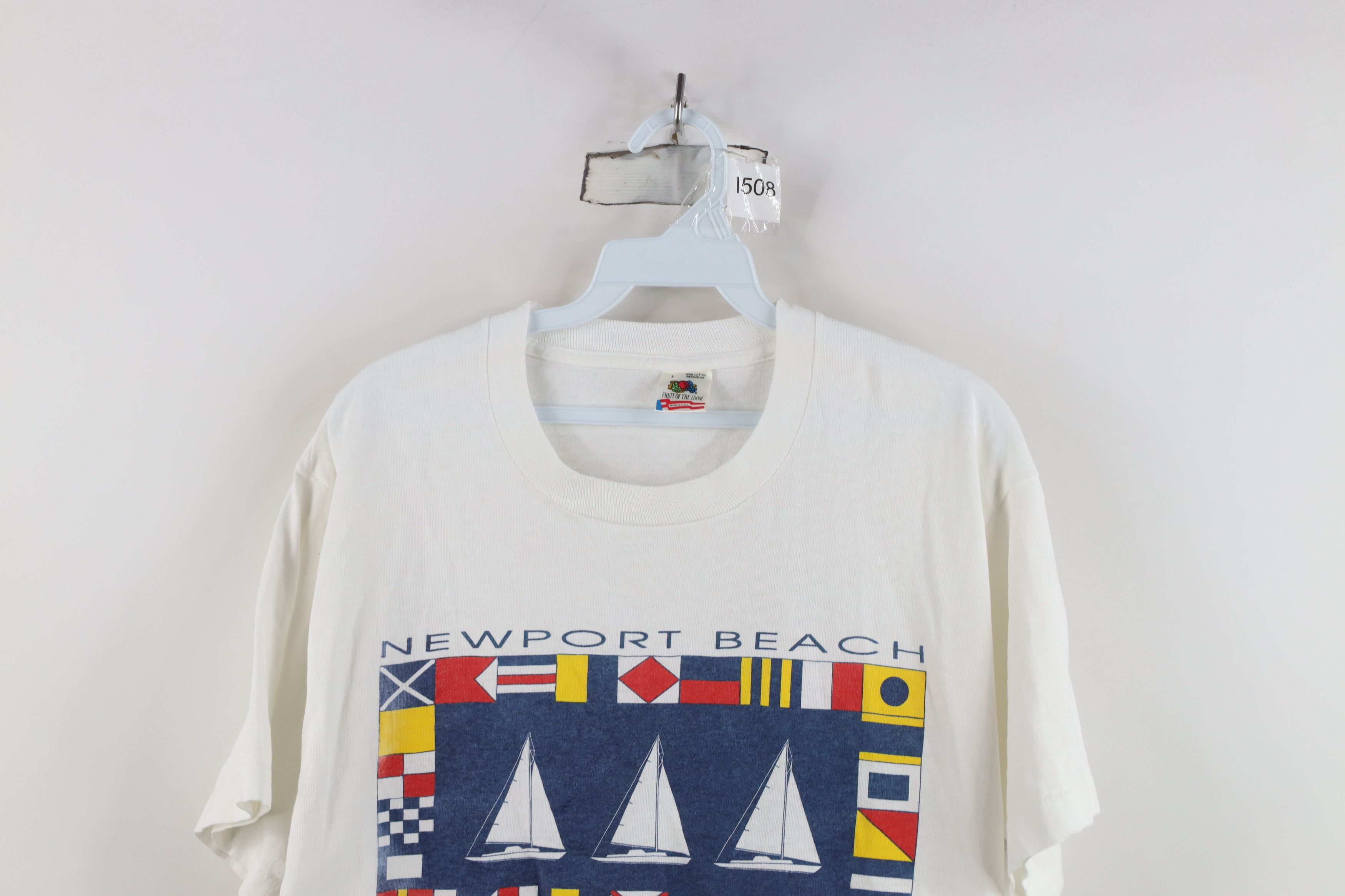 Vintage Vintage 90s Streetwear Beach California Sailing T-Shirt USA Size US L / EU 52-54 / 3 - 2 Thumbnail