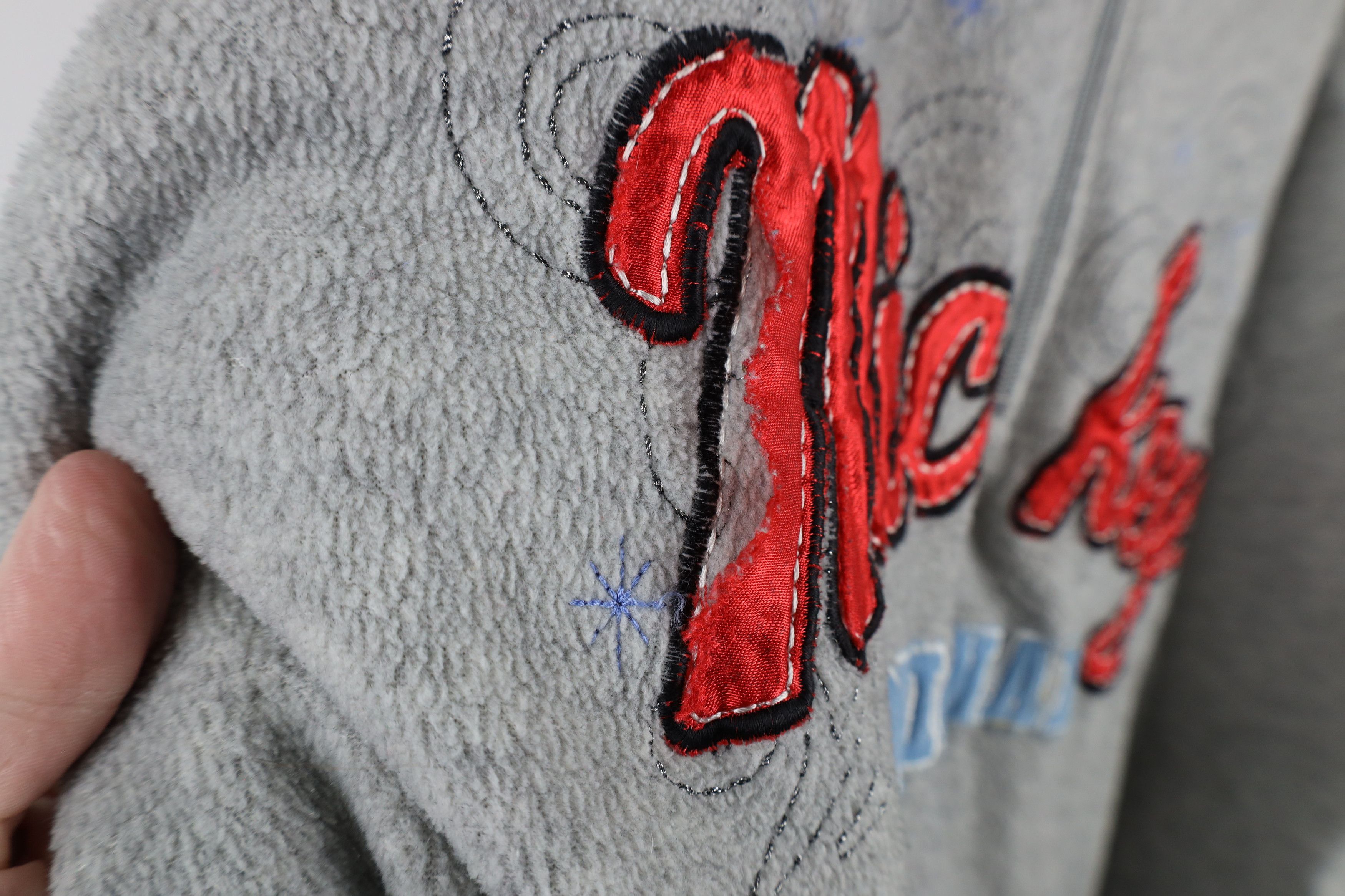 Disney × Vintage Vintage 90s Disney Mickey Mouse Half Zip Fleece Hoodie Gray Size XXL / US 16-18 / IT 52-54 - 5 Thumbnail