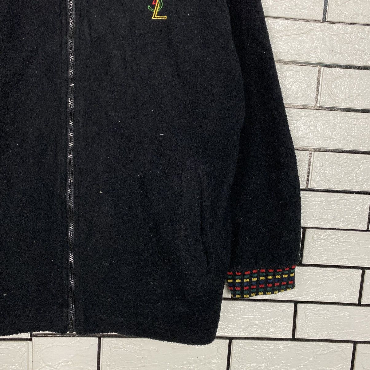 Yves Saint Laurent 📌Vintage Zipper Sweater Hoodie Yves Saint Laurent Big Logo Size US L / EU 52-54 / 3 - 6 Thumbnail