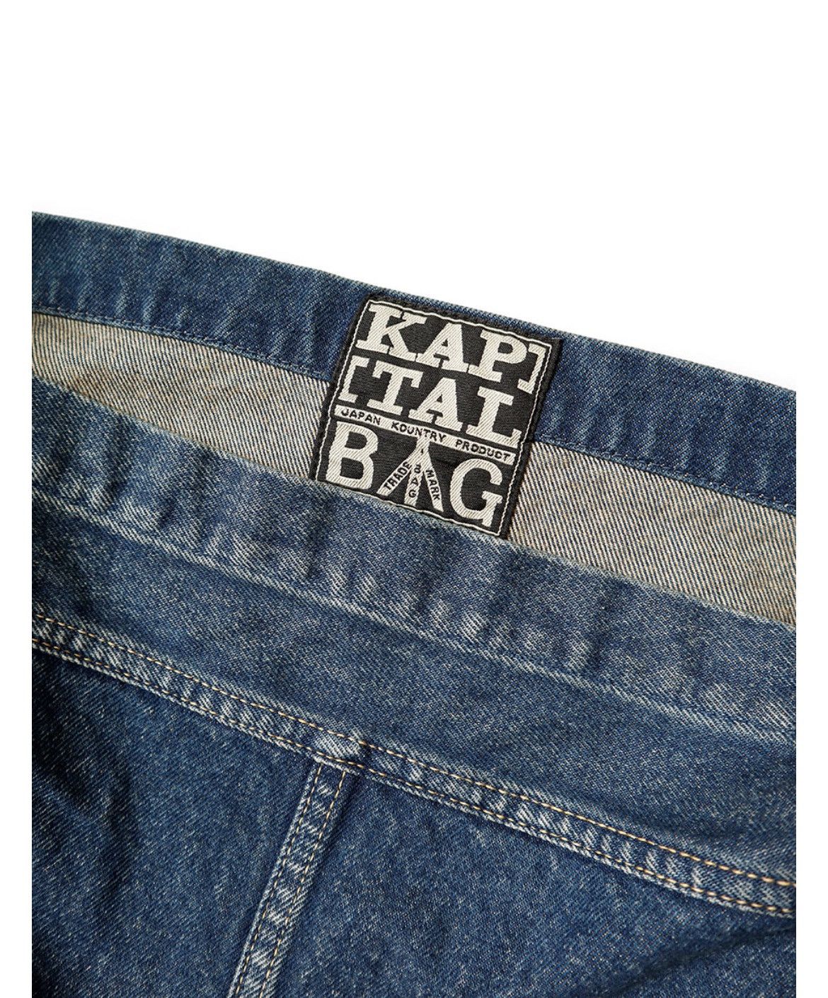Kapital KAPITAL 13oz denim T-Back BOOK BAG Size ONE SIZE - 4 Thumbnail