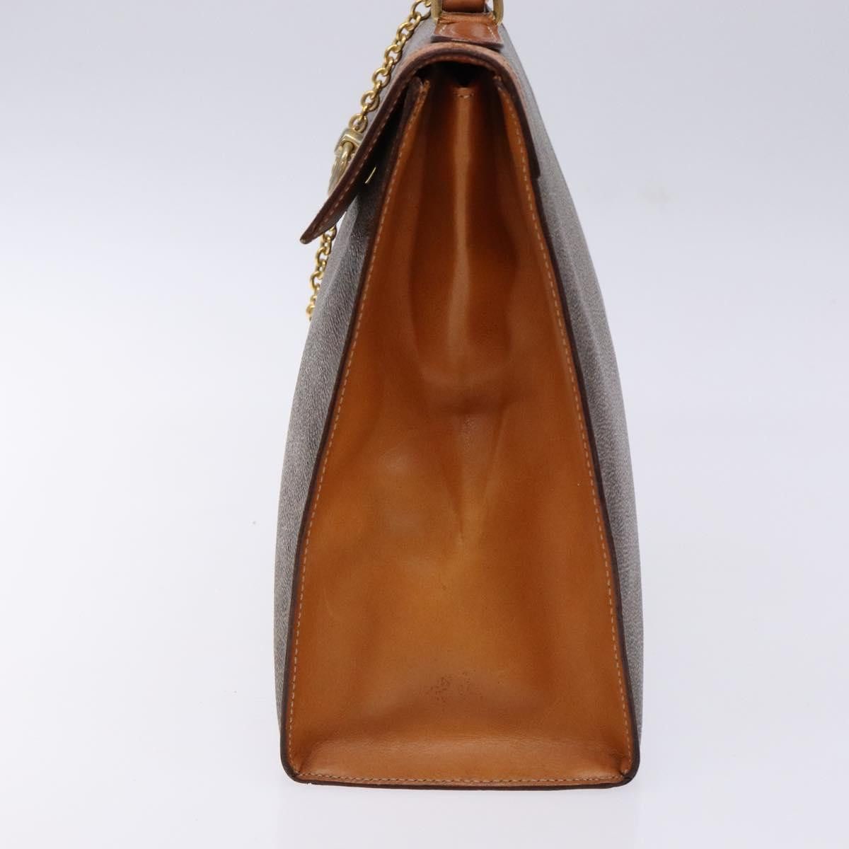 Celine CELINE Macadam Canvas Hand Bag Pvc Leather Brown Gold Size ONE SIZE - 5 Thumbnail