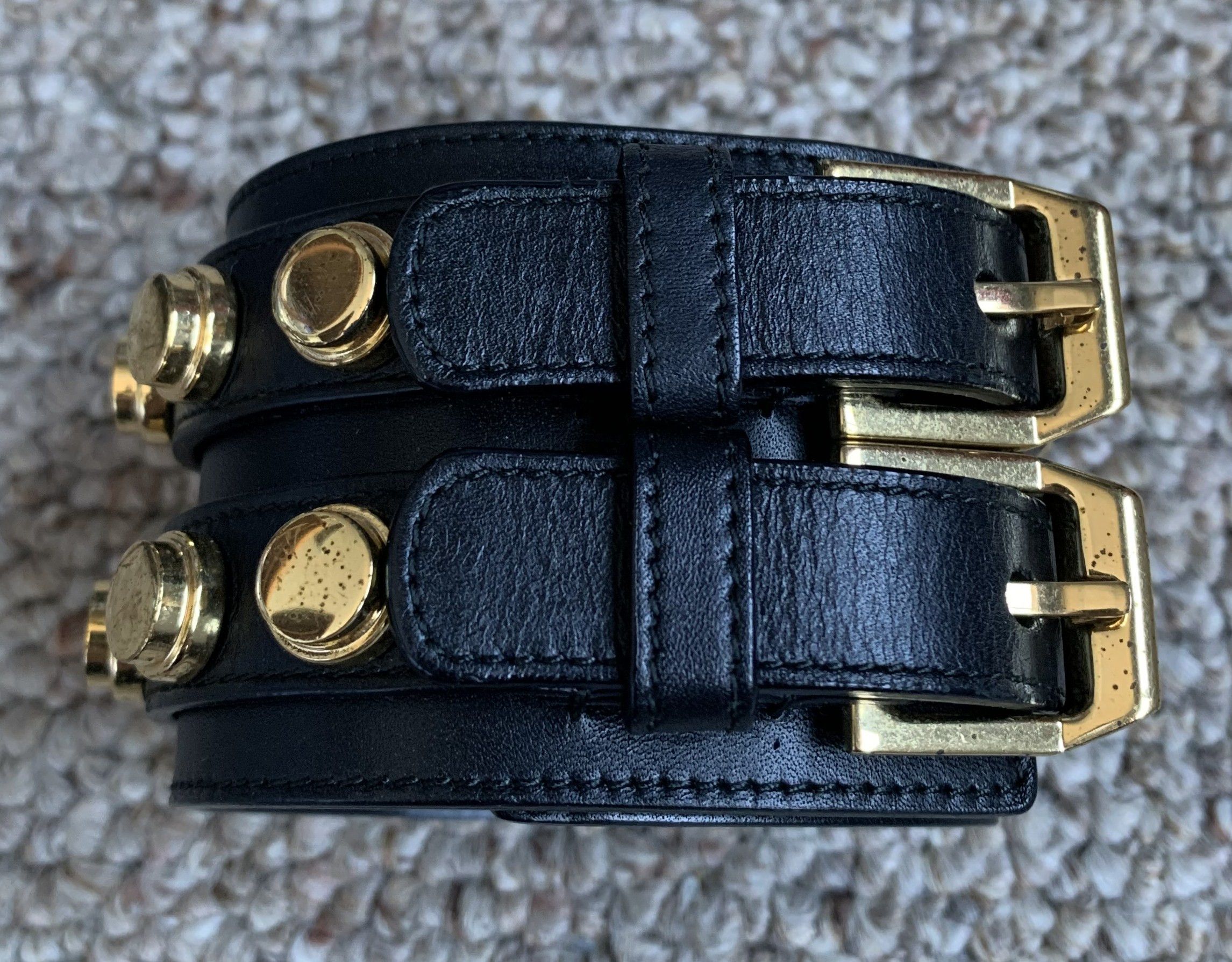 Saint Laurent Paris Saint Laurent Paris Wide Studded Leather Bracelet Size ONE SIZE - 4 Thumbnail
