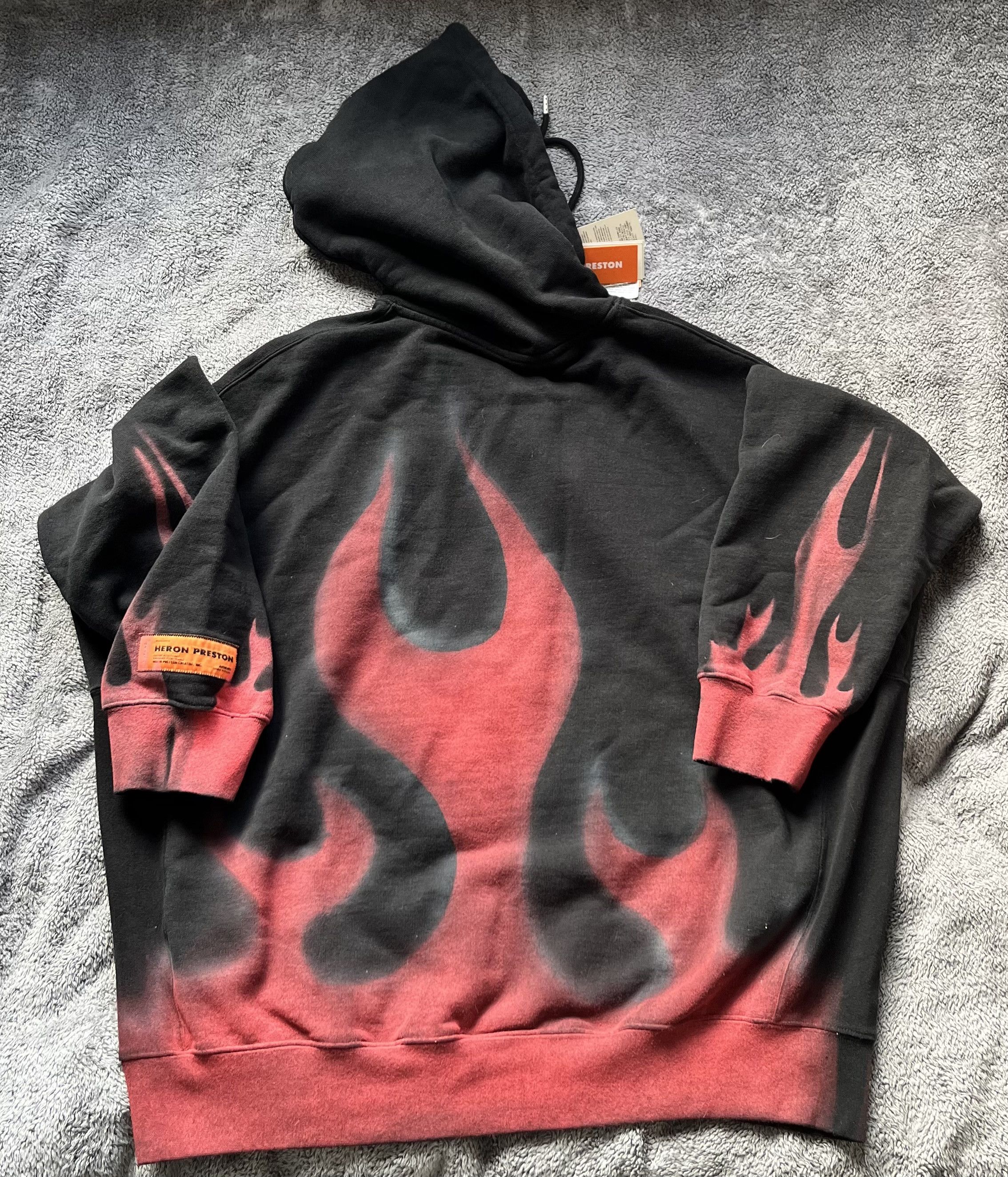 Heron Preston Heron Preston “Times Flames” Hoodie Size US XL / EU 56 / 4 - 2 Thumbnail