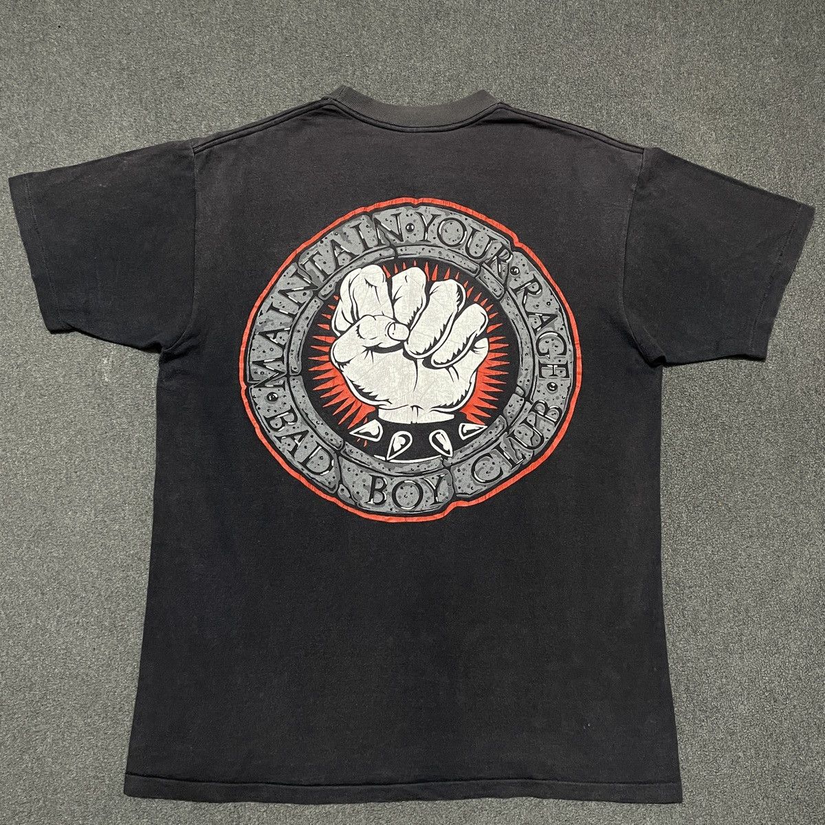 Vintage Vintage Bad Boy Club Maintain Your Rage Big Logo T-shirt Size US L / EU 52-54 / 3 - 1 Thumbnail