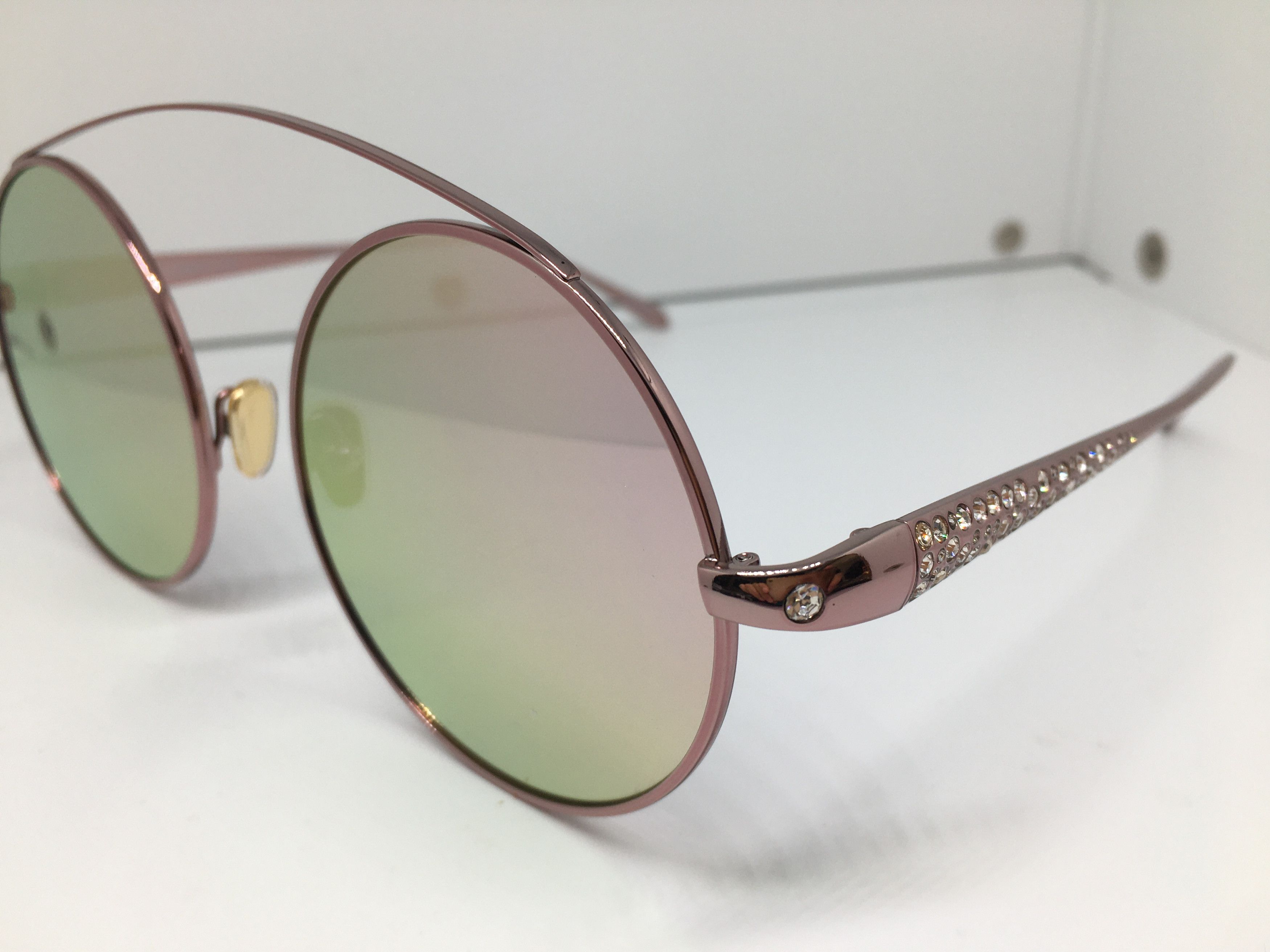 Linda Farrow Linda Farrow Titanium Round Sunglasses Frame Size ONE SIZE - 3 Thumbnail