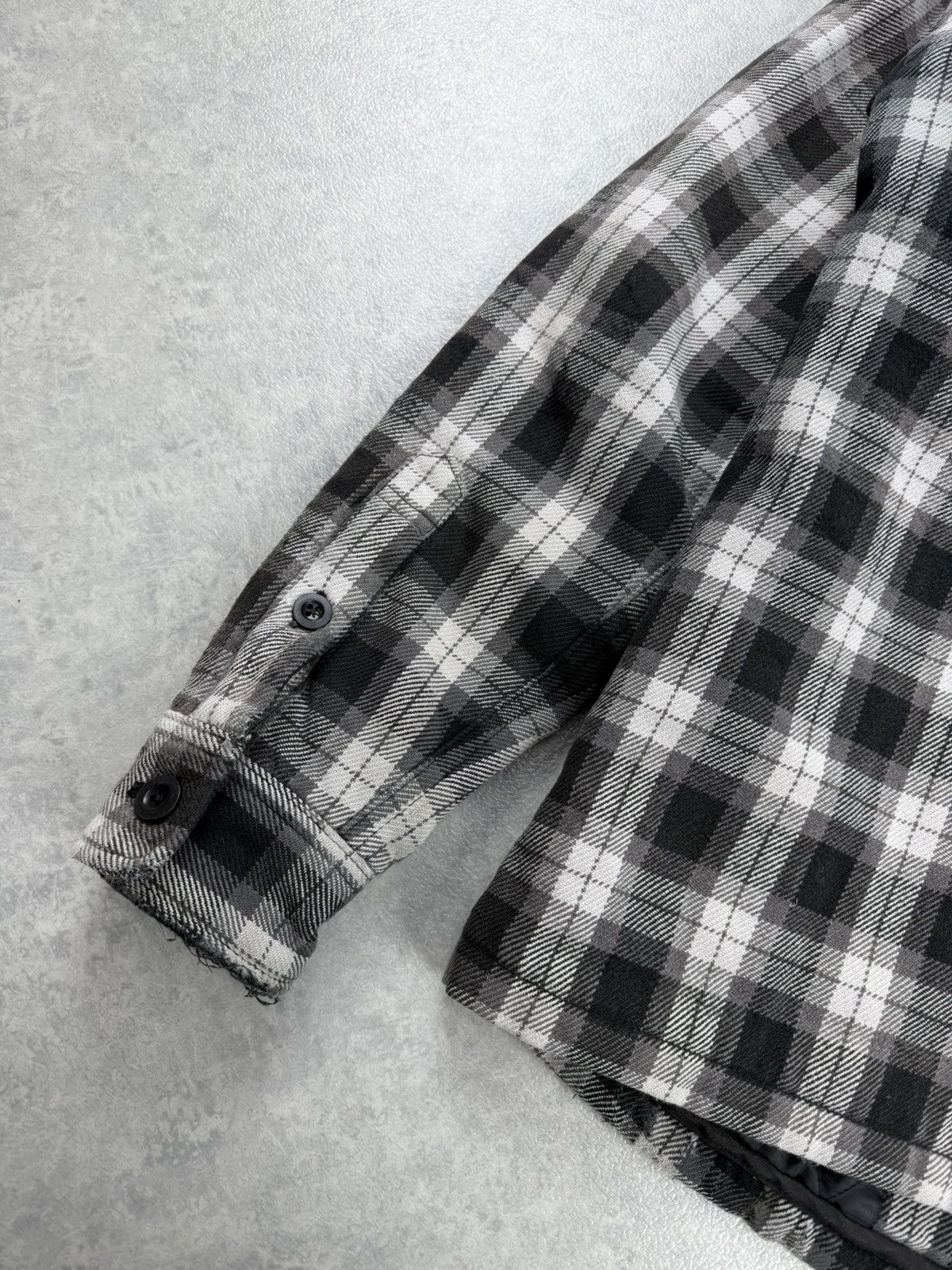 Iron Heart Iron Heart Heavy Flannel Zip Jacket Black Grey Check Size M Size US M / EU 48-50 / 2 - 15 Thumbnail