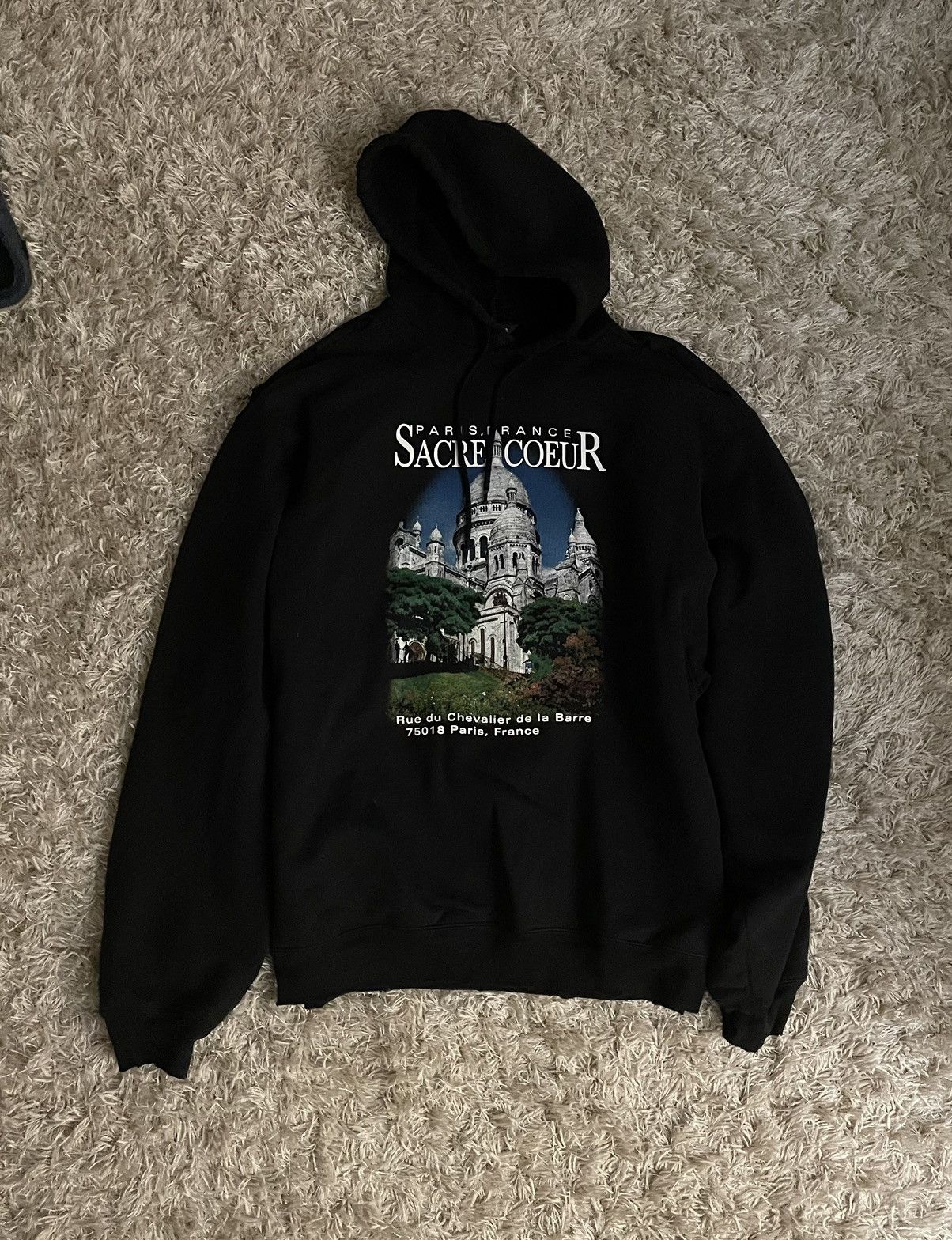 image of Balenciaga Sacre Coeur Hoodie in Black, Men's (Size XL)