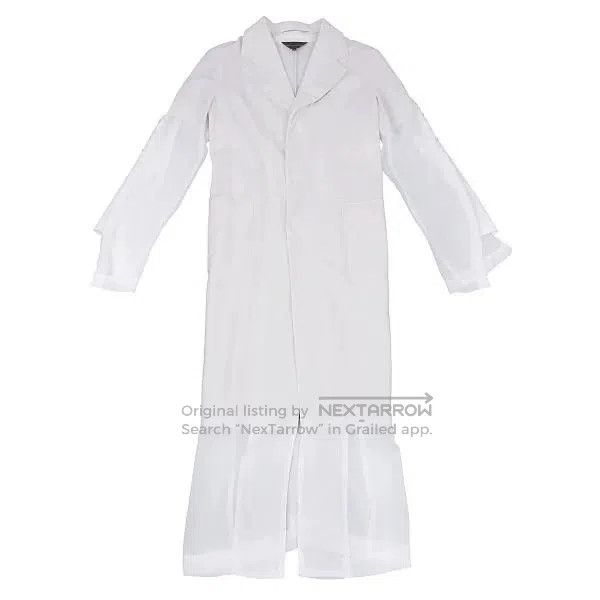 Comme des Garcons Comme des Garcons White vintage long coat Size S / US 4 / IT 40 - 2 Thumbnail