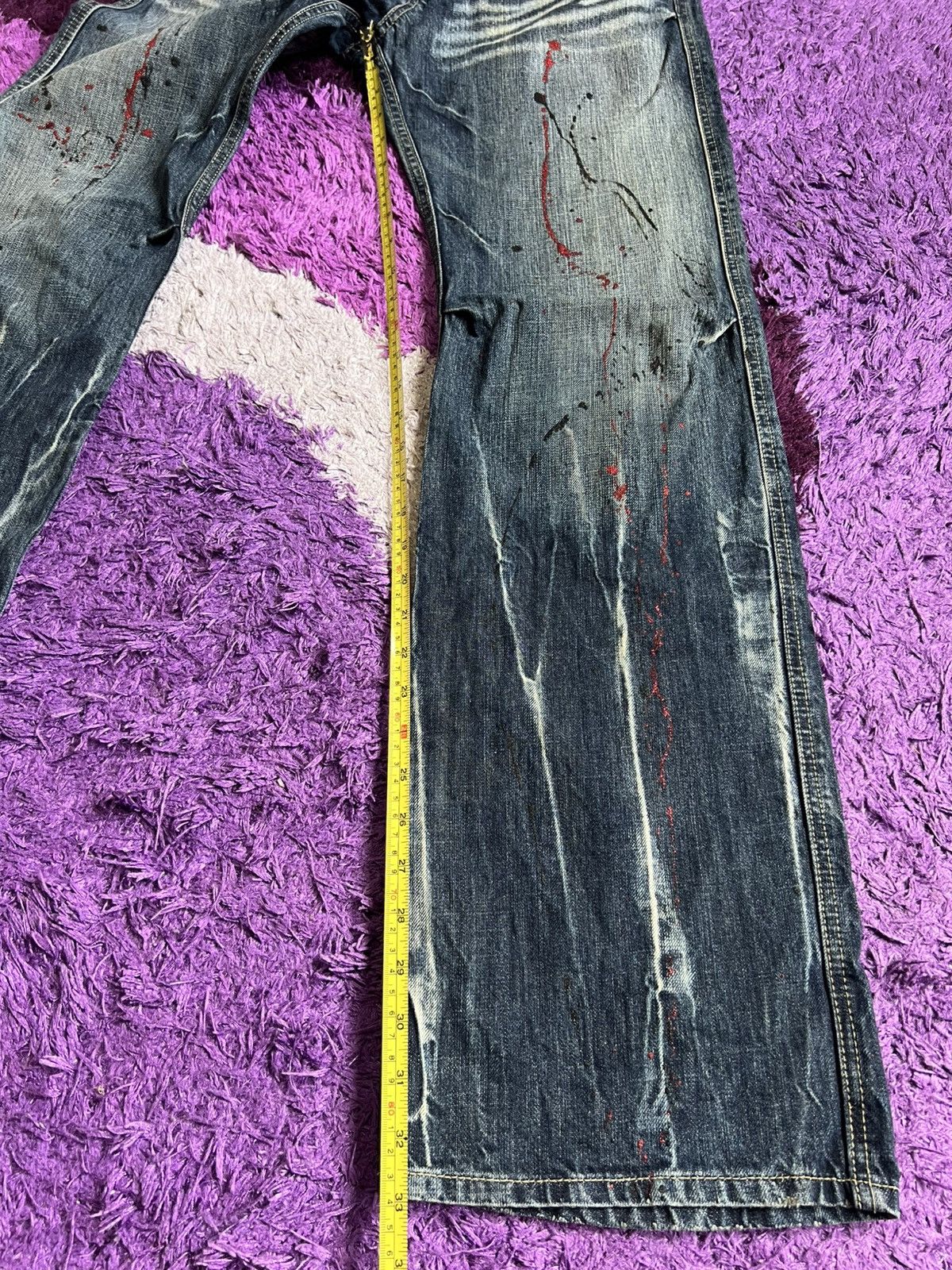 If Six Was Nine × Japanese Brand × Vintage Root Three Style Flare Denim Jeans Size US 32 / EU 48 - 16 Thumbnail