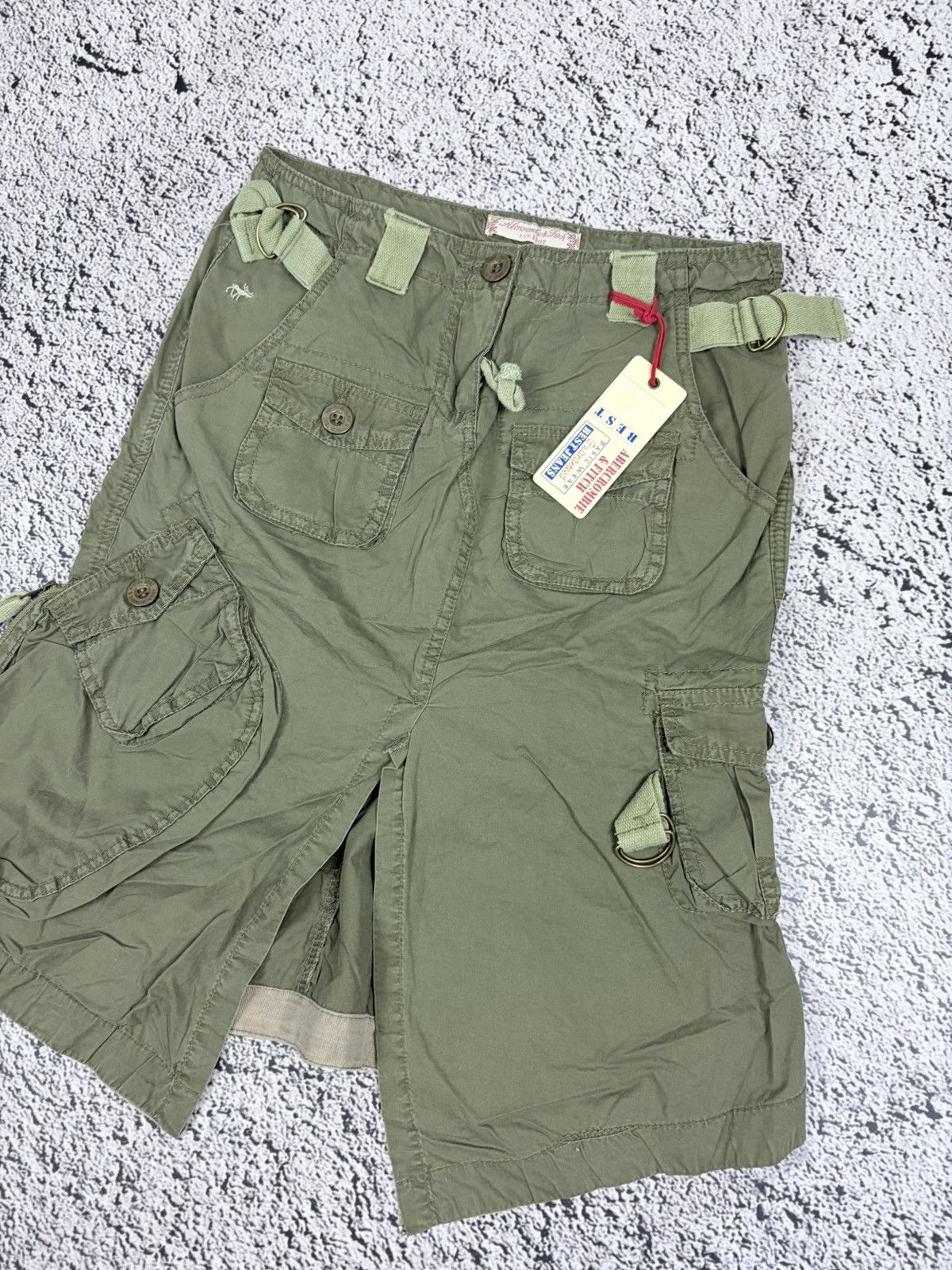 Abercrombie & Fitch Vintage Abercrombie & Fitch Y2K Cargo Gorpcore Midi Skirt M Size 28" / US 6 / IT 42 - 3 Thumbnail
