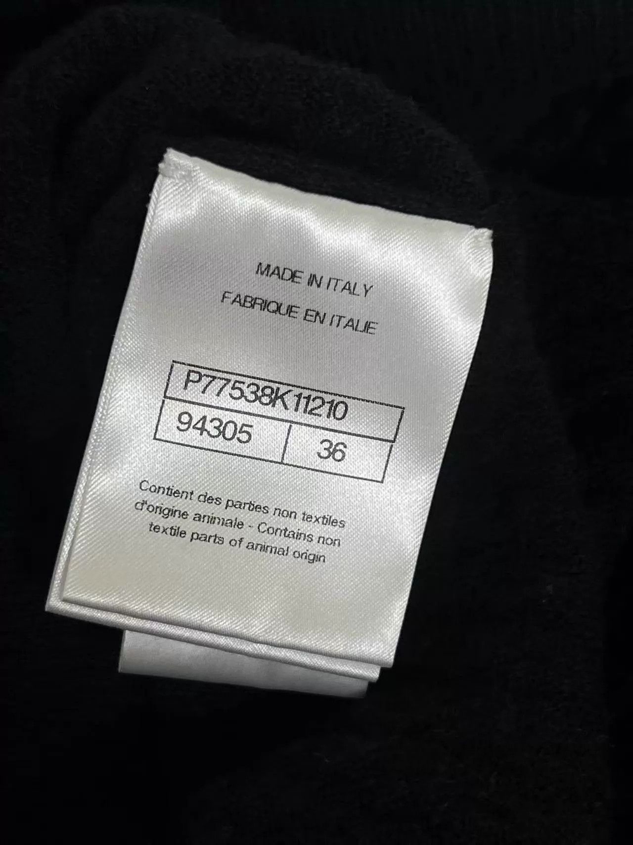Chanel Chanel 24A B&W Lace Cashmere Sweater 36 Hepburn Style Size XS / US 0-2 / IT 36-38 - 5 Thumbnail
