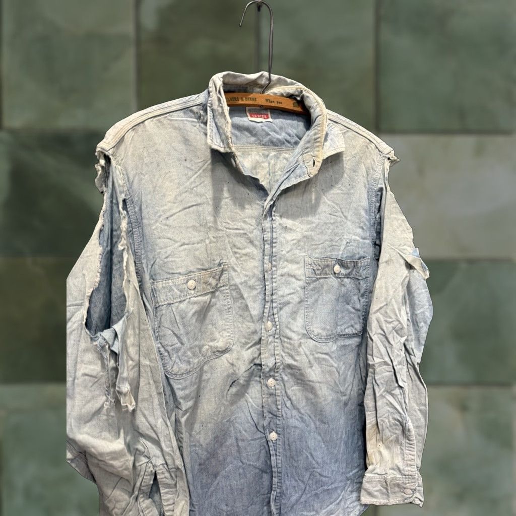 men's dress shirts jcpenney - Men Style it with suit pants and a jacket JCPenney VINTAGE Penneys Chambray Work