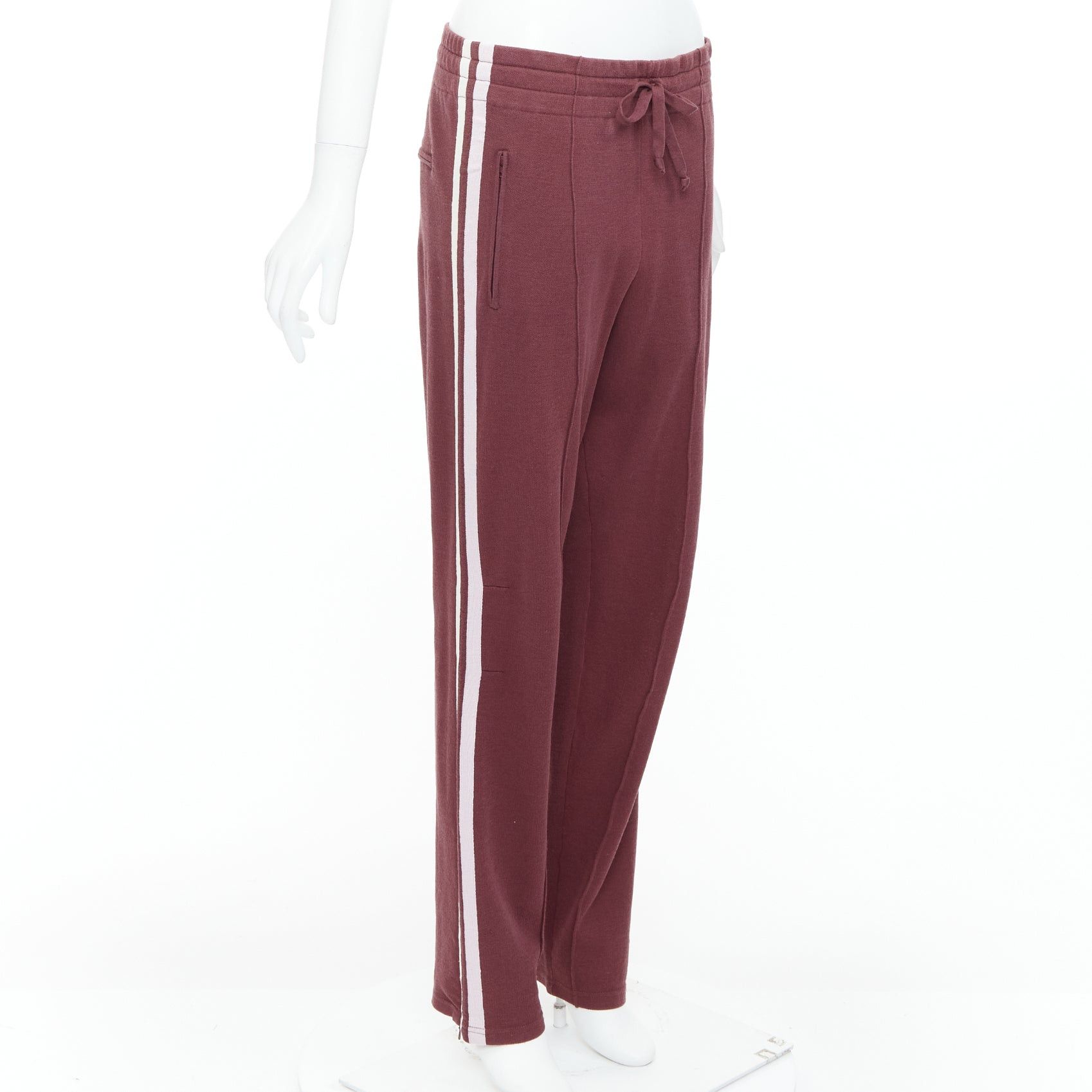 Isabel Marant ISABEL MARANT Etoile burgundy pink trim jogger track pants FR38 M Size 28" / US 6 / IT 42 - 1 Thumbnail