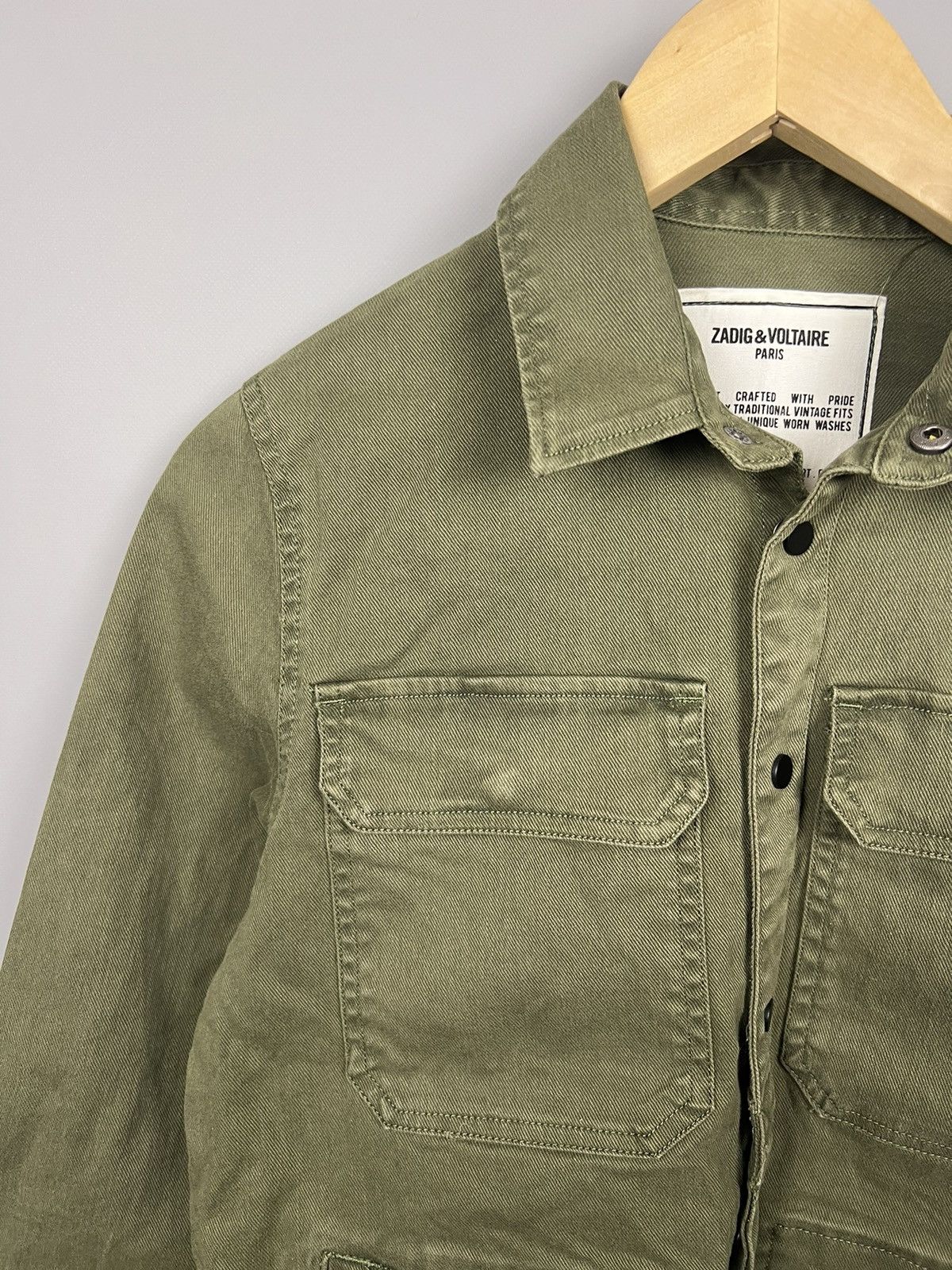 Zadig & Voltaire Zadig & Voltaire Kayak Military Jacket RARE Big Logo Army Size US XS / EU 42 / 0 - 12 Thumbnail